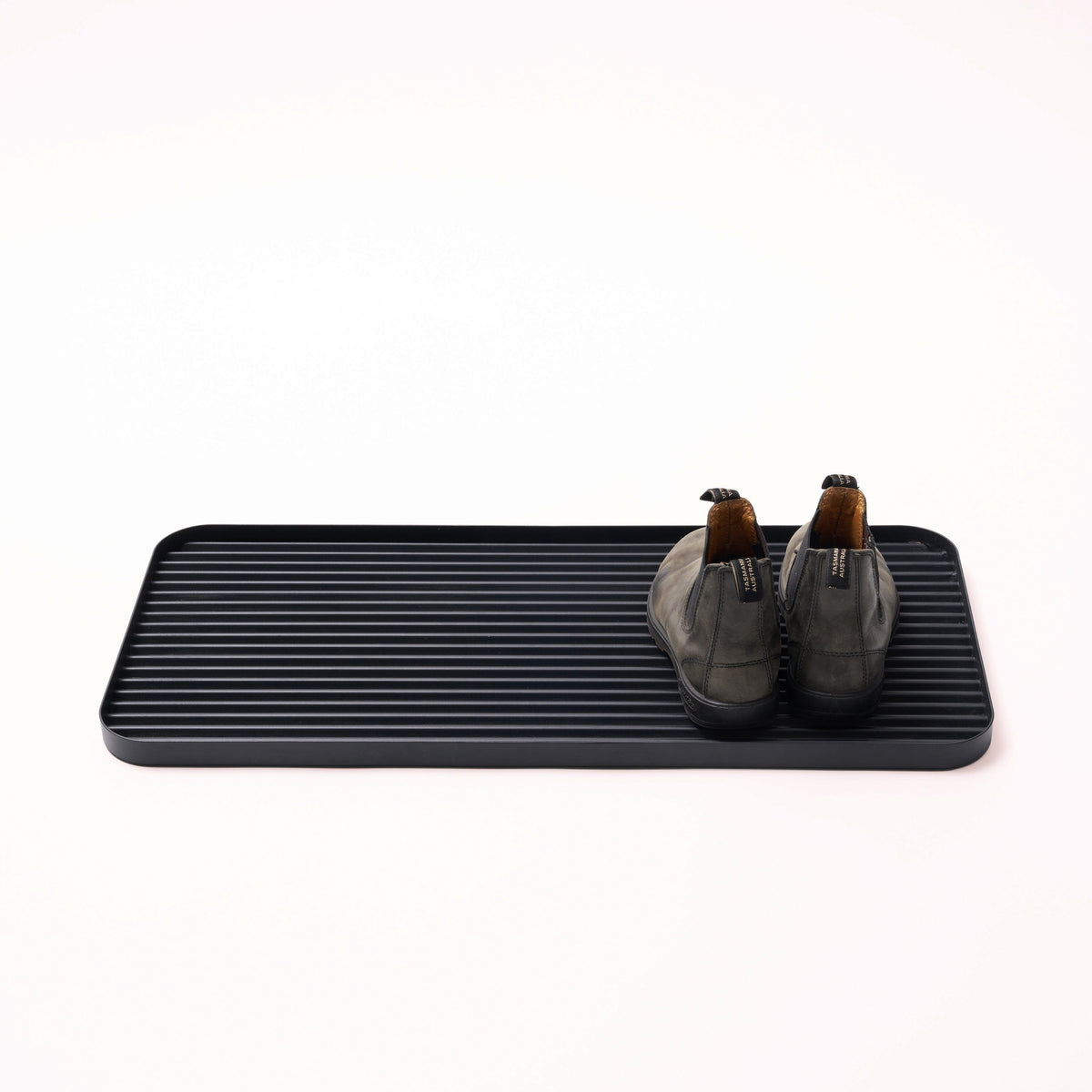 Furrow Boot Tray - Steel - Black