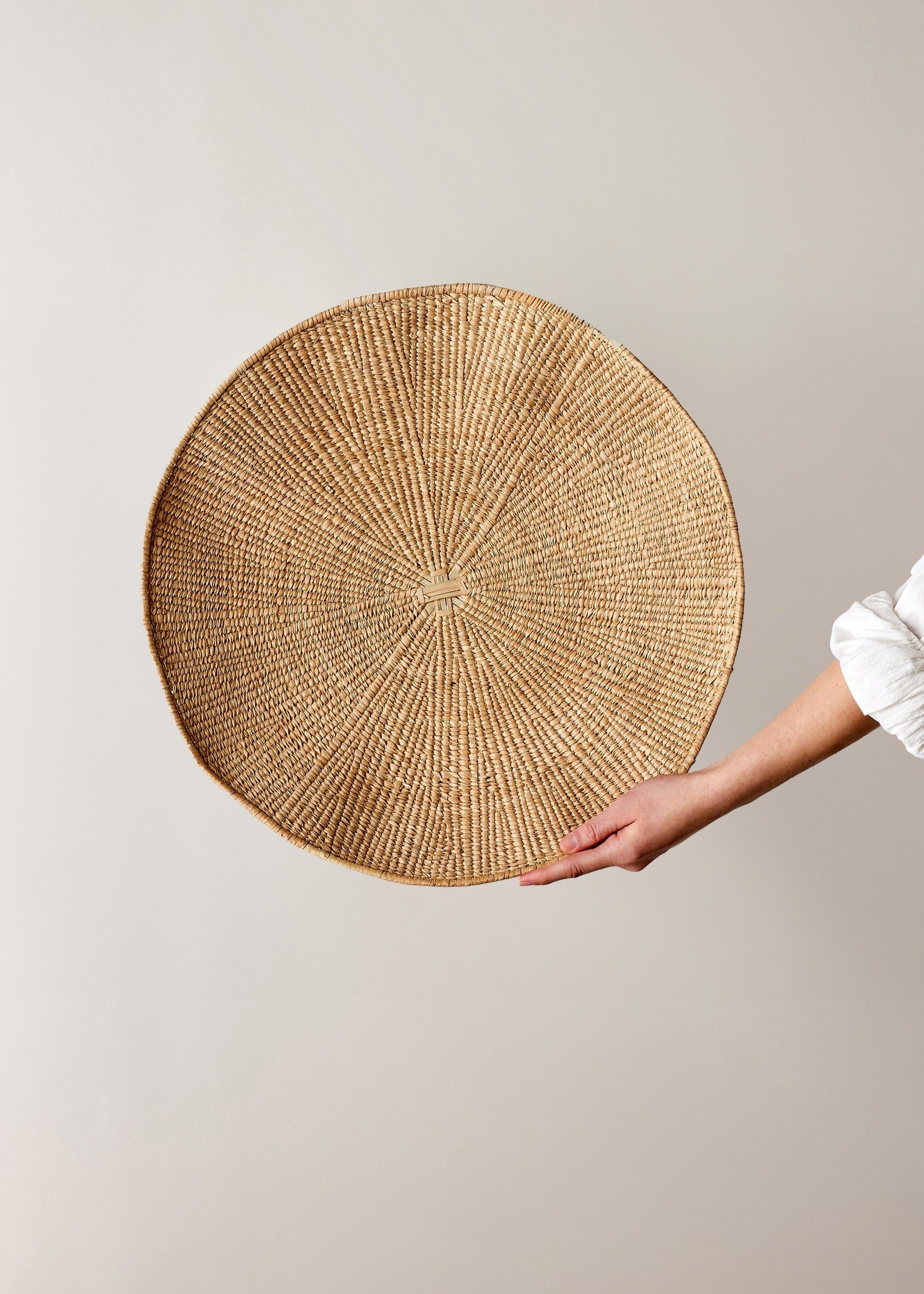 Lily Pad Solid Weave Wall Basket