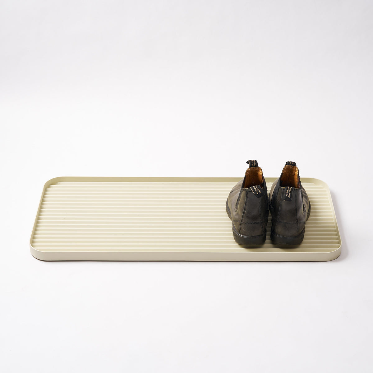 Furrow Boot Tray - Steel - Ivory