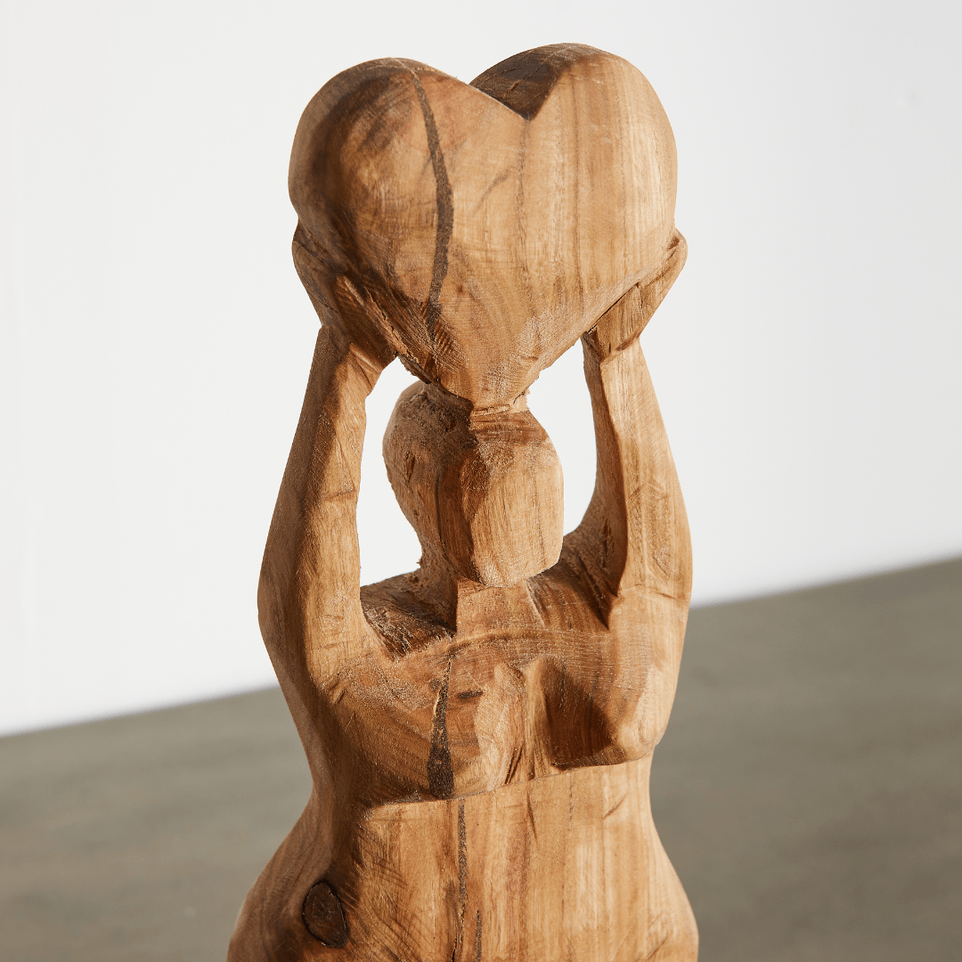 Mother Nurture Natural Eucalyptus Wood Sculpture