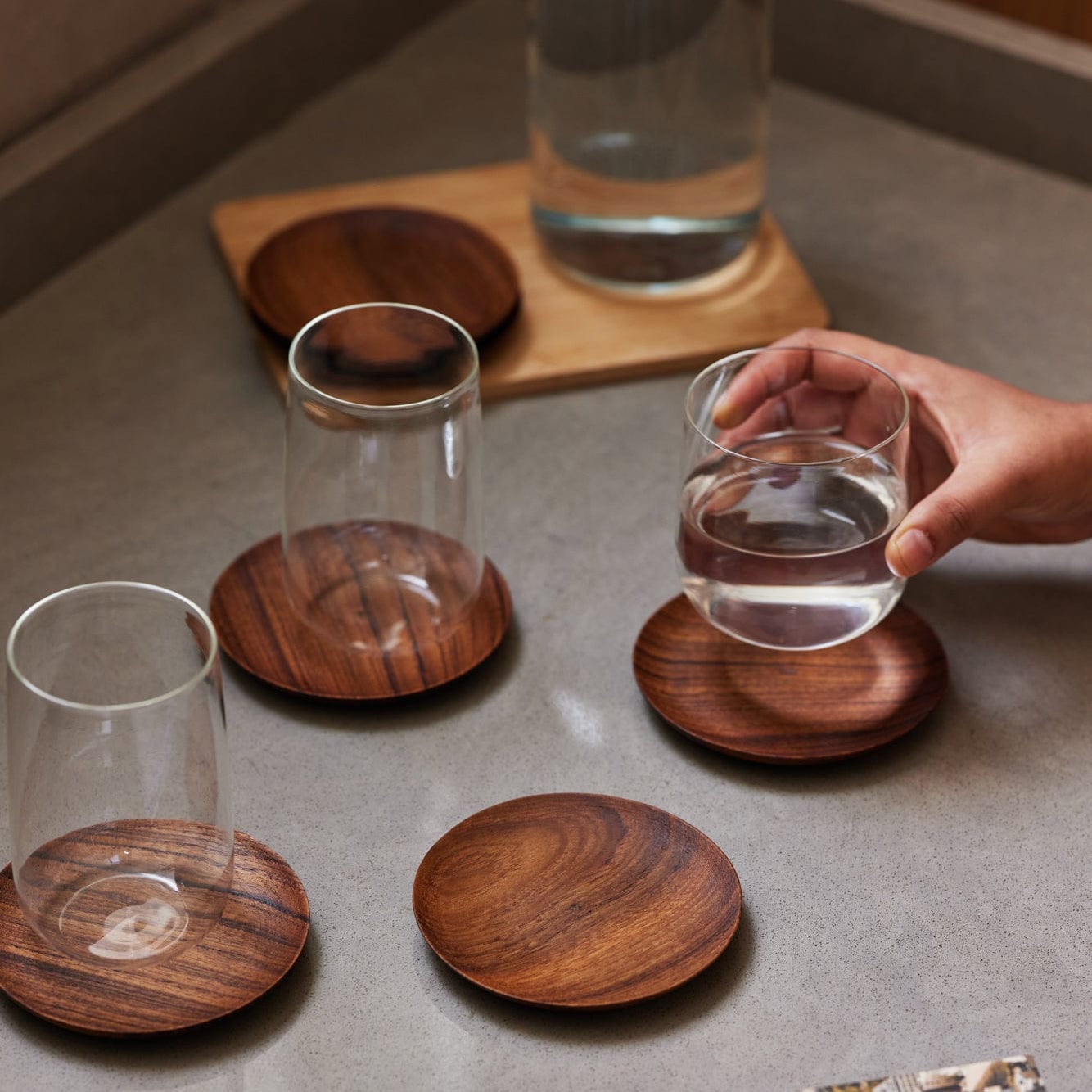 Tall Cremini Tumbler, Set of 4