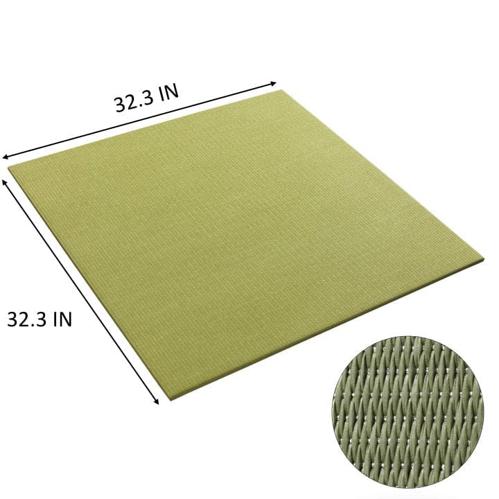A Saien-Sparkle SILVER GREEN Tatami Mat