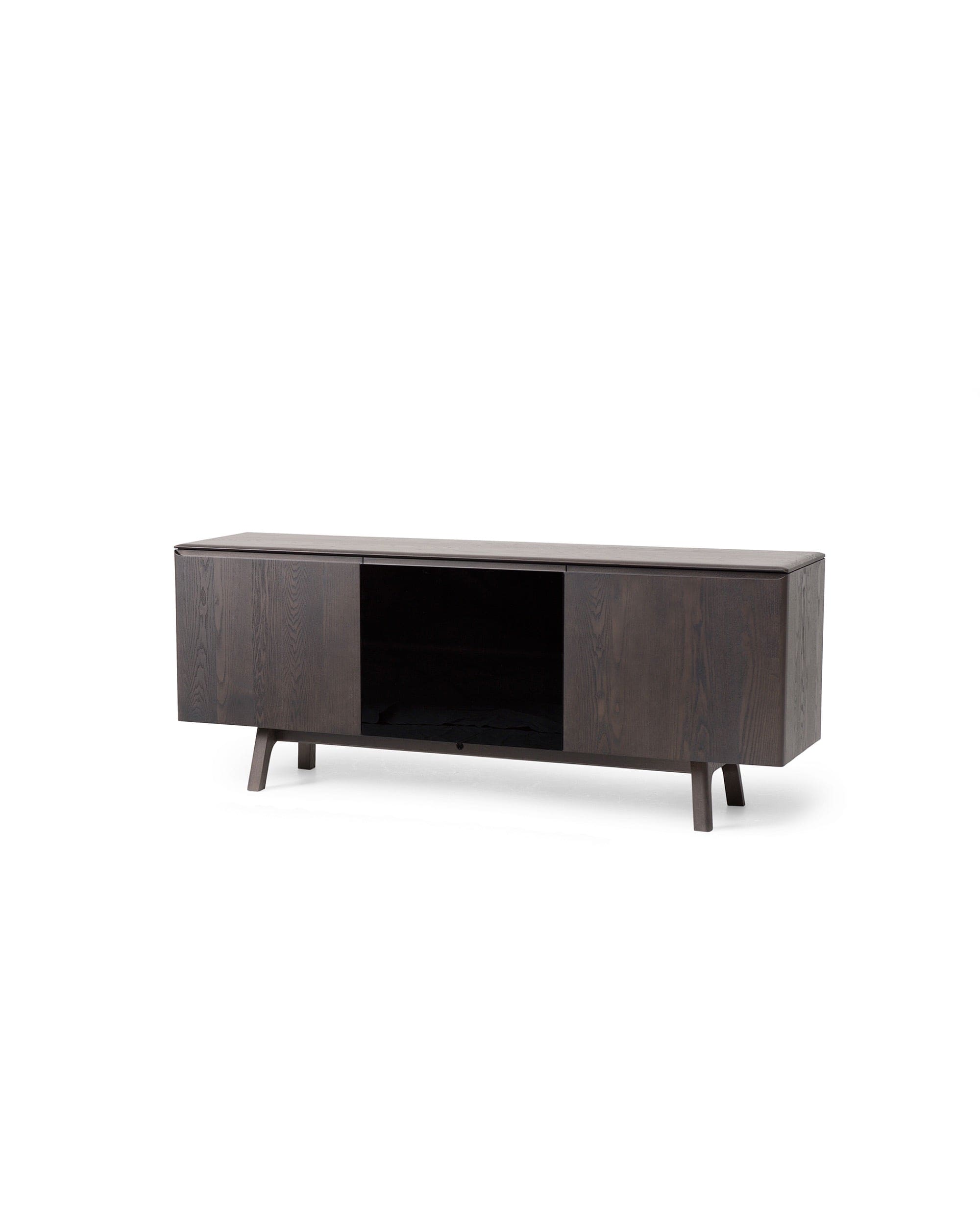 TEN Sideboard (Acrylic Door) Japanese Ash Dark Gray