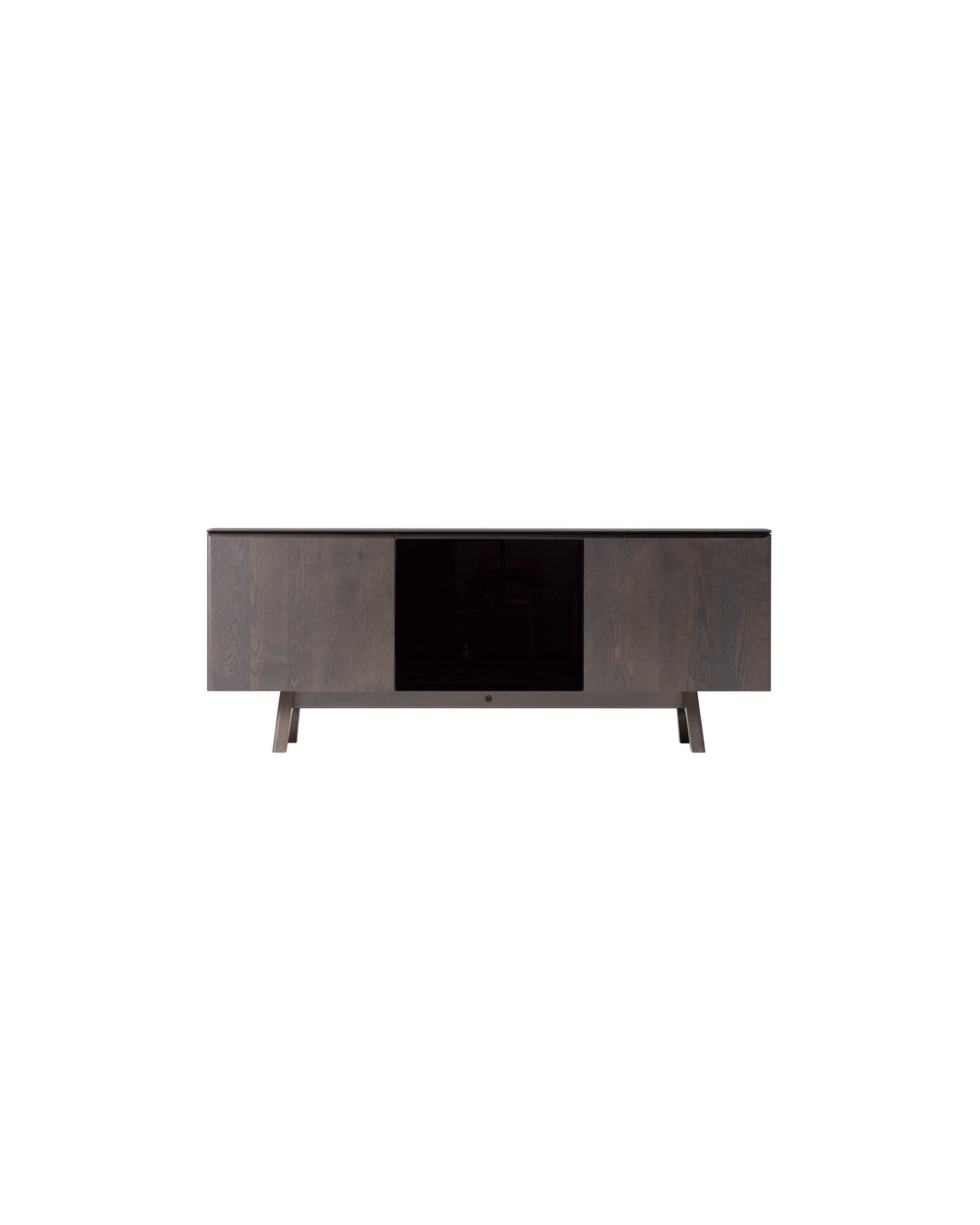 TEN Sideboard (Acrylic Door) Japanese Ash Dark Gray