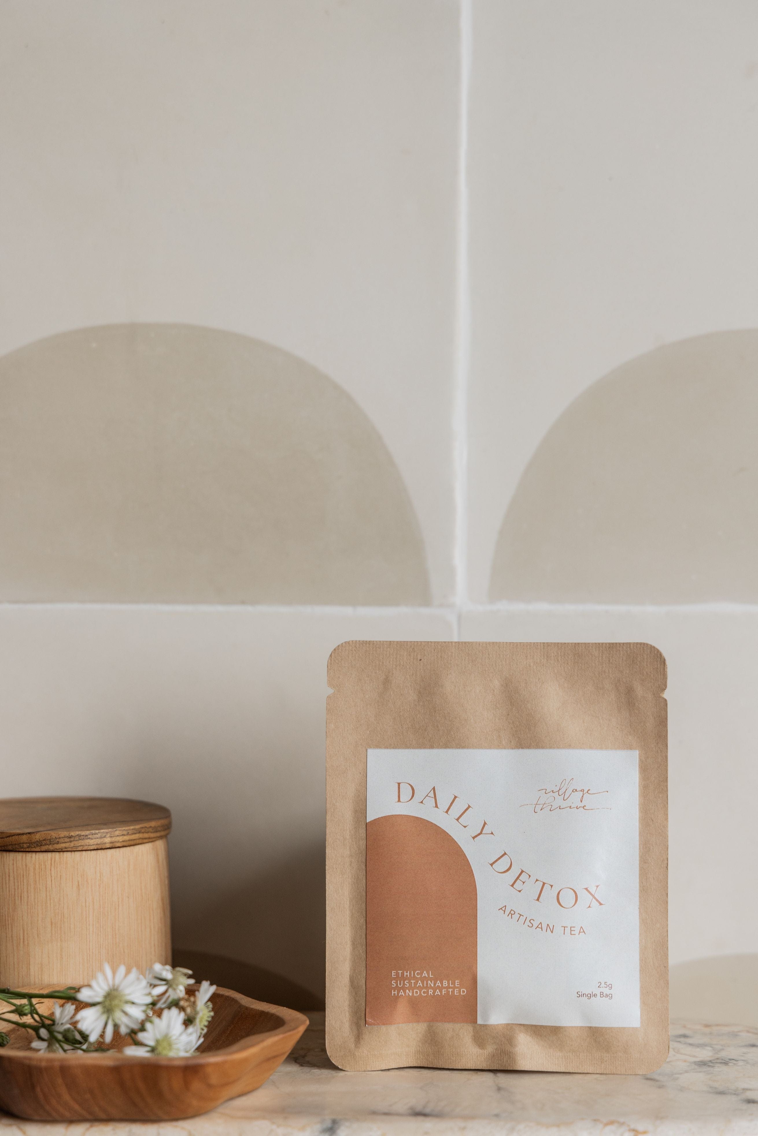 Flora Teak Catch All