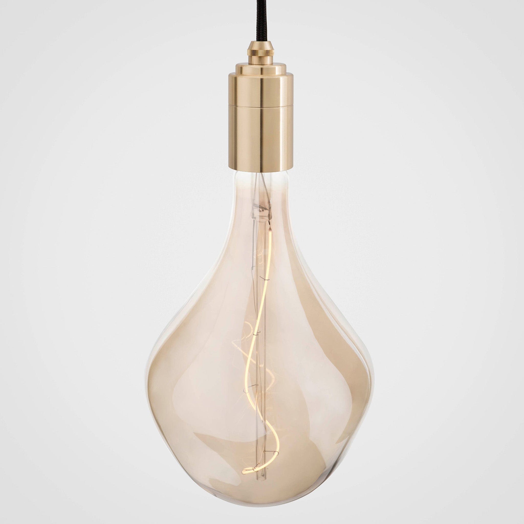 Nine Pendant in Brass + Voronoi II