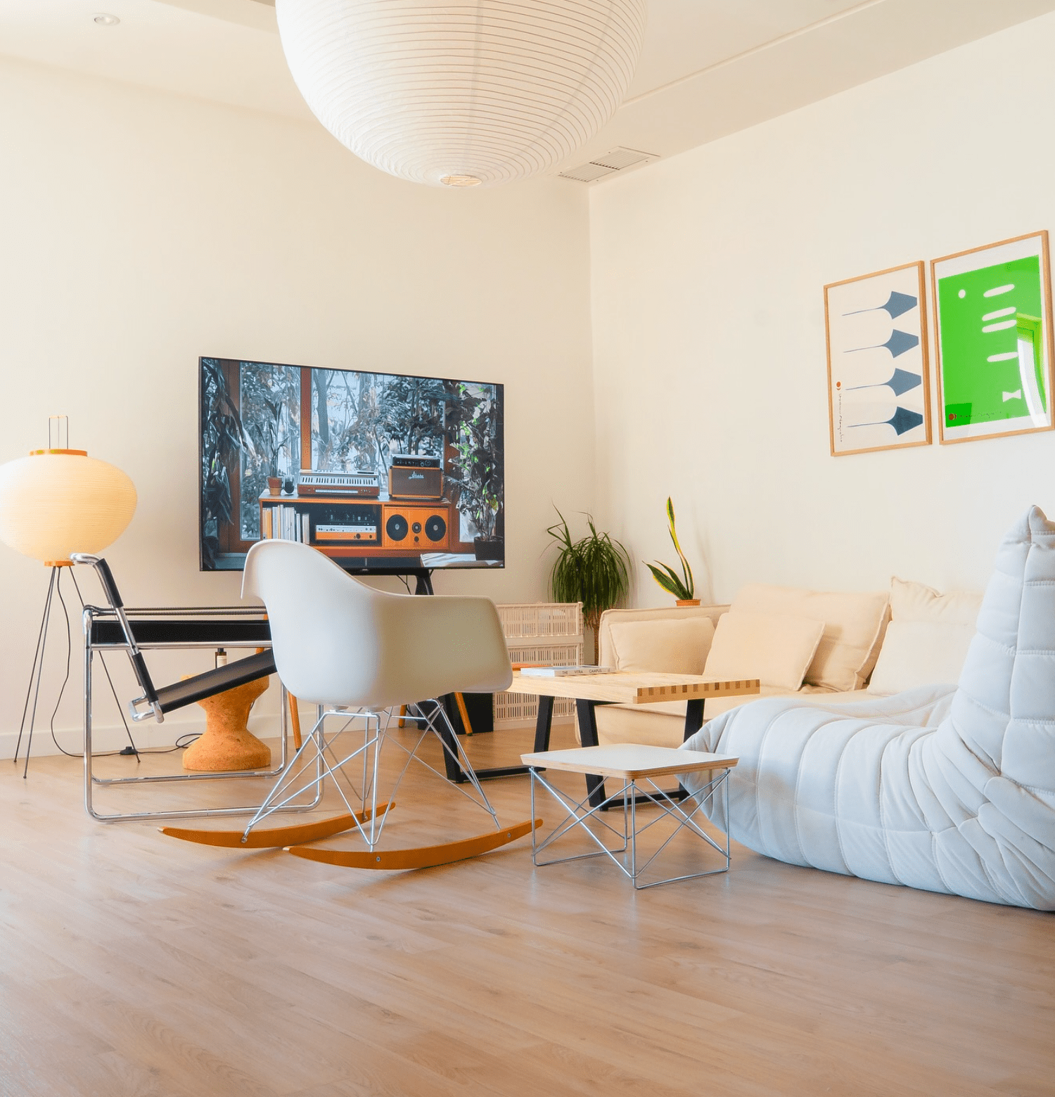 Calming Japandi Inspired Interior, by @mk.alsaad