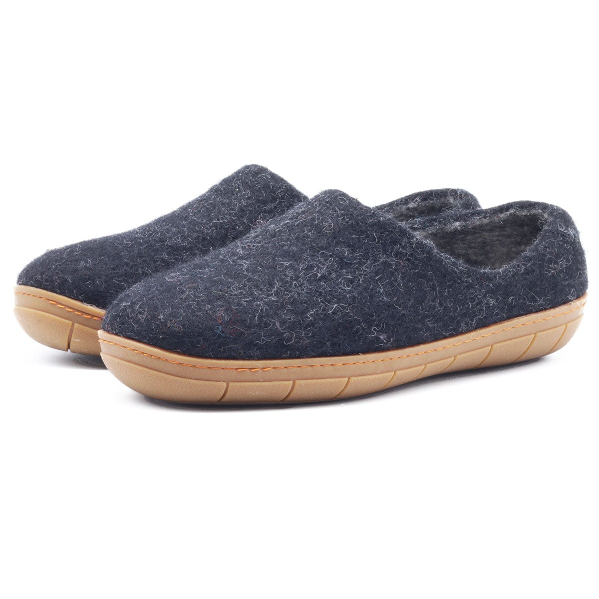 Womens Victoria Wool House Shoe with Rubber Sole