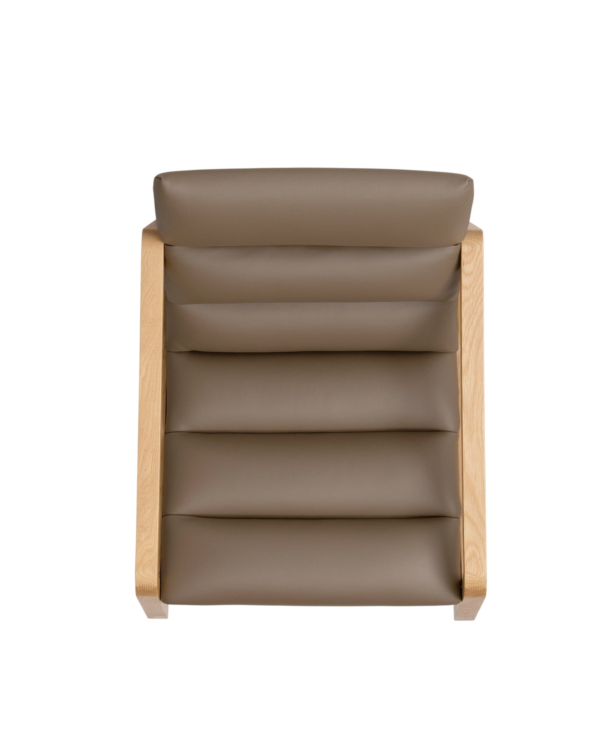 CHALLENGE Lounge Chair Japanese Oak Natural, Overhead view