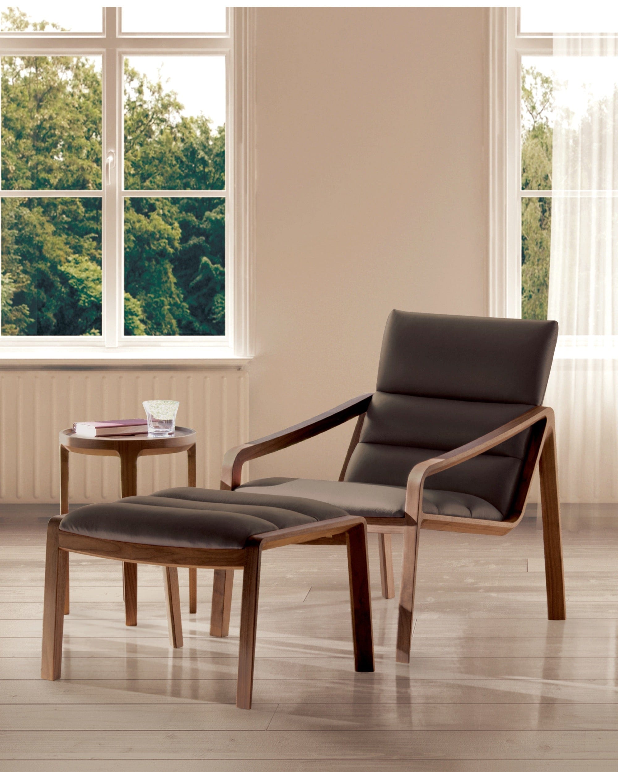 CHALLENGE Lounge Chair Walnut OFN, BQ-BL