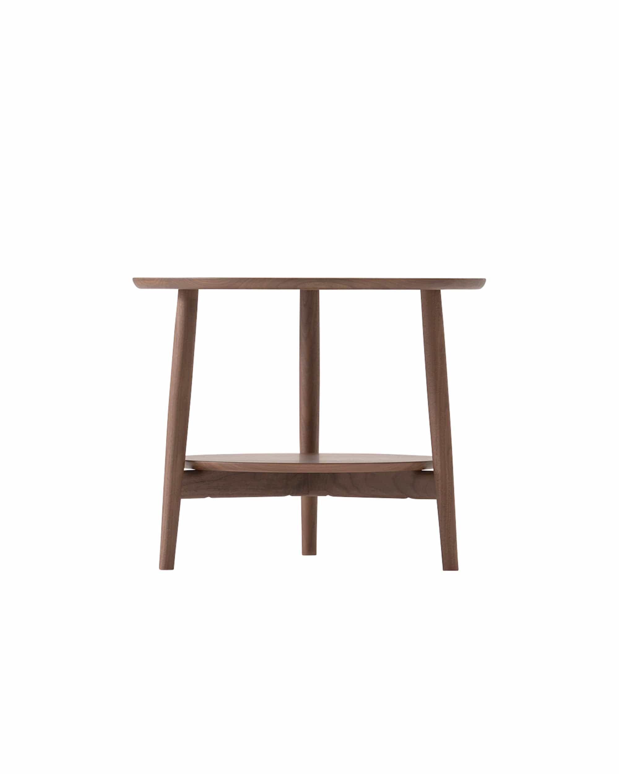 KAMUY 23"dia Round Side Table Walnut Natural