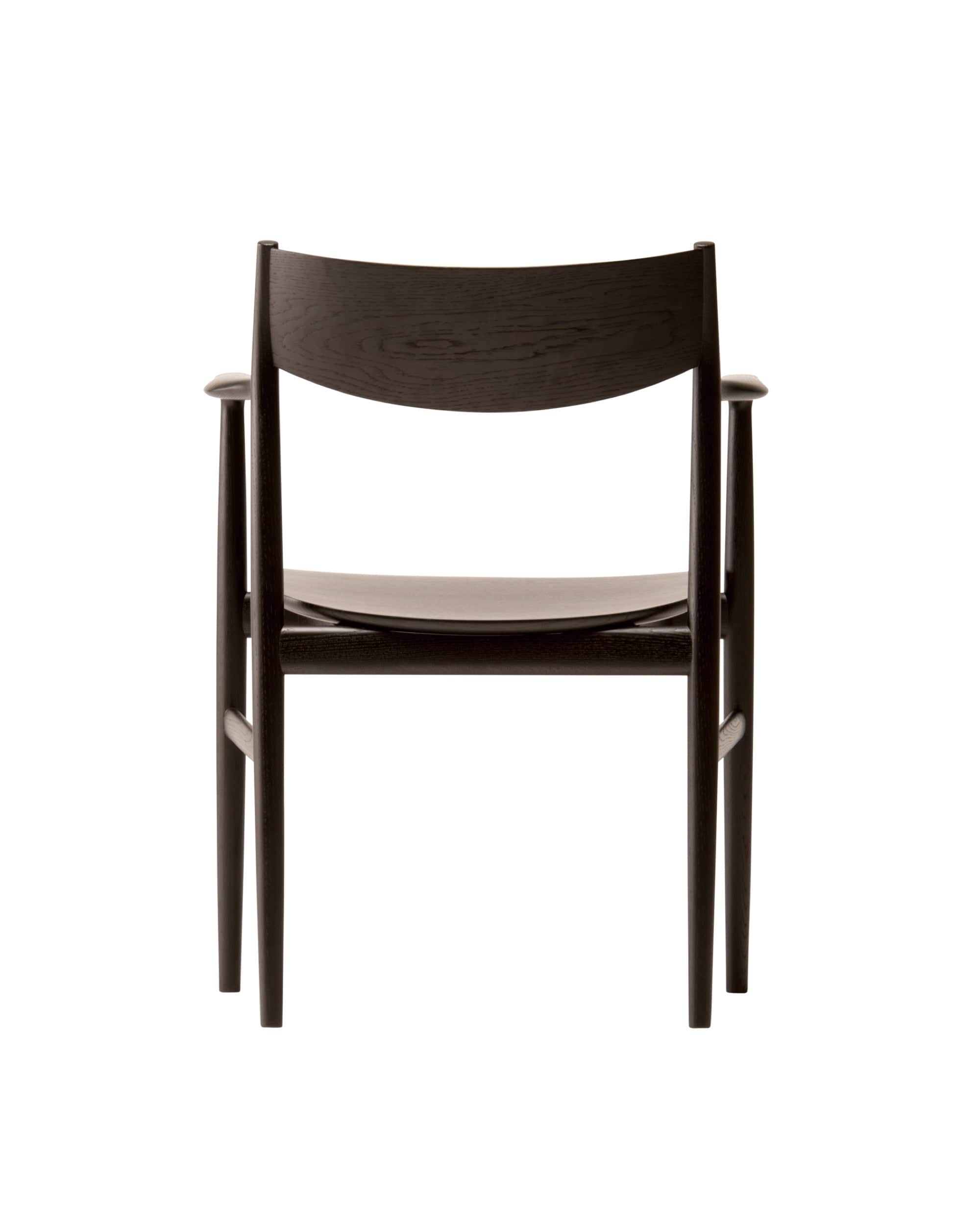 KAMUY Armchair (wooden seat), Japanese Oak Black