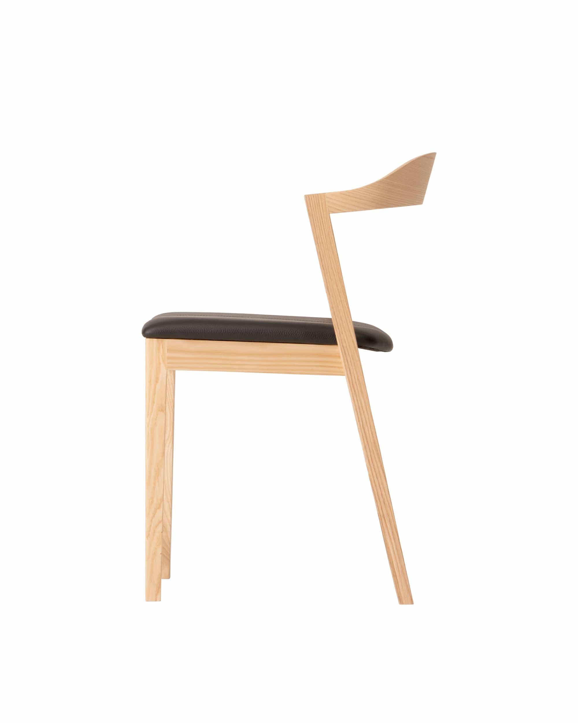 KIILA Stacking Chair (Upholstered Seat), Japanese Ash Natural