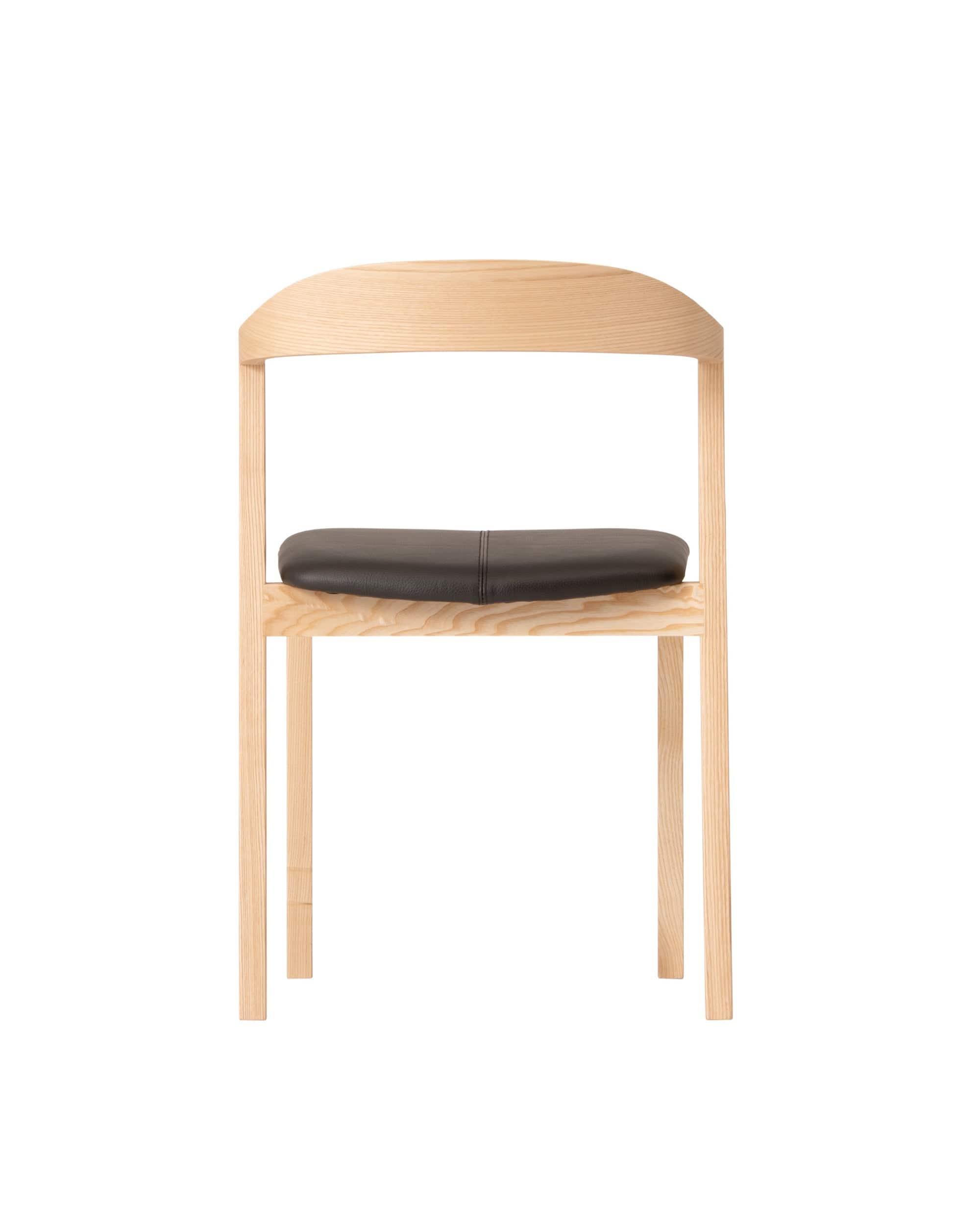 KIILA Stacking Chair (Upholstered Seat), Japanese Ash Natural
