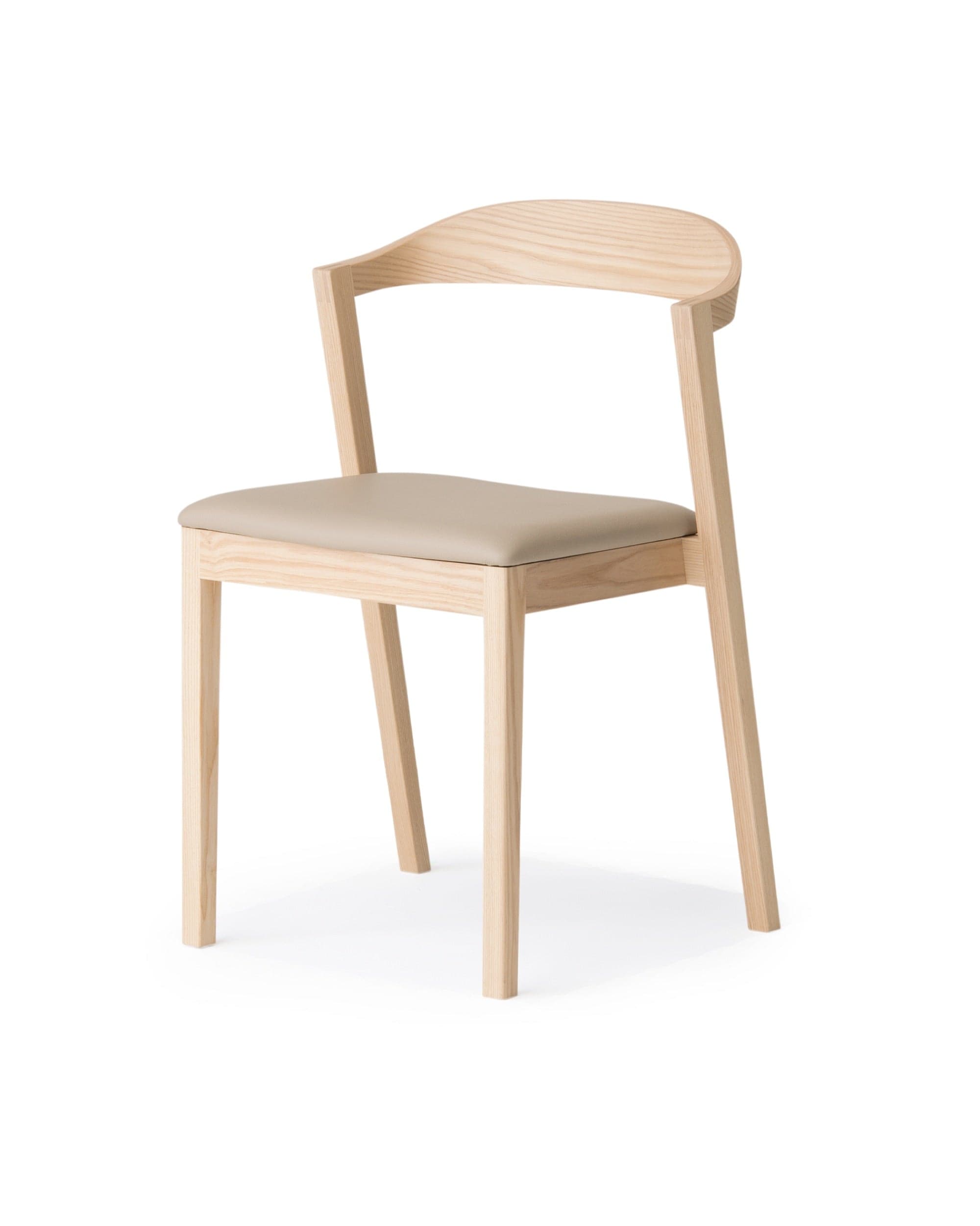 KIILA Stacking Chair (Upholstered Seat), Japanese Ash Natural