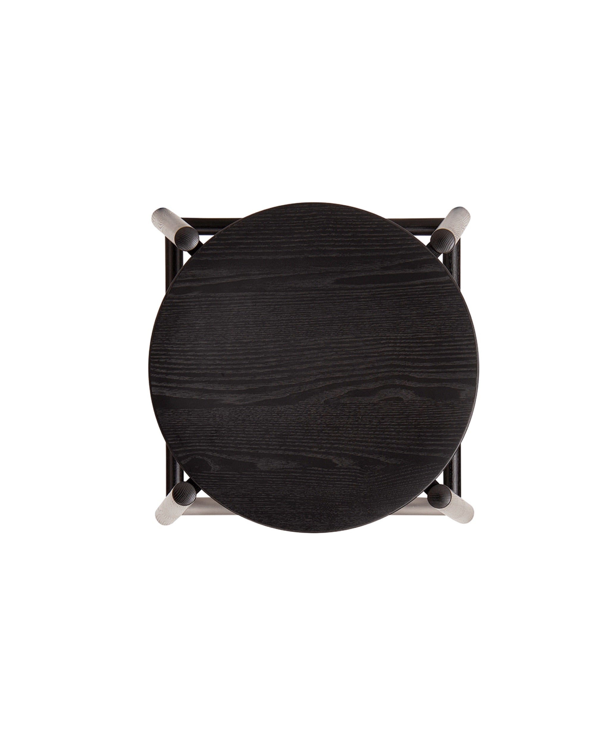 KOTAN Bar Stool (Wooden Seat), Japanese Ash Black