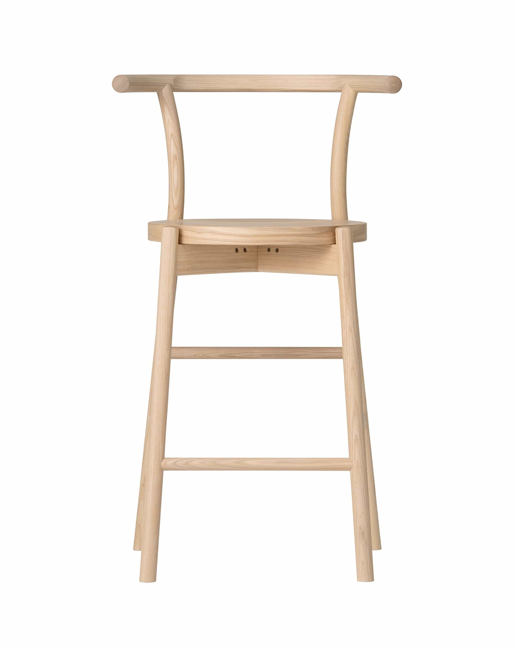 KOTAN Bar Chair (Wooden Seat), Japanese Ash Natural