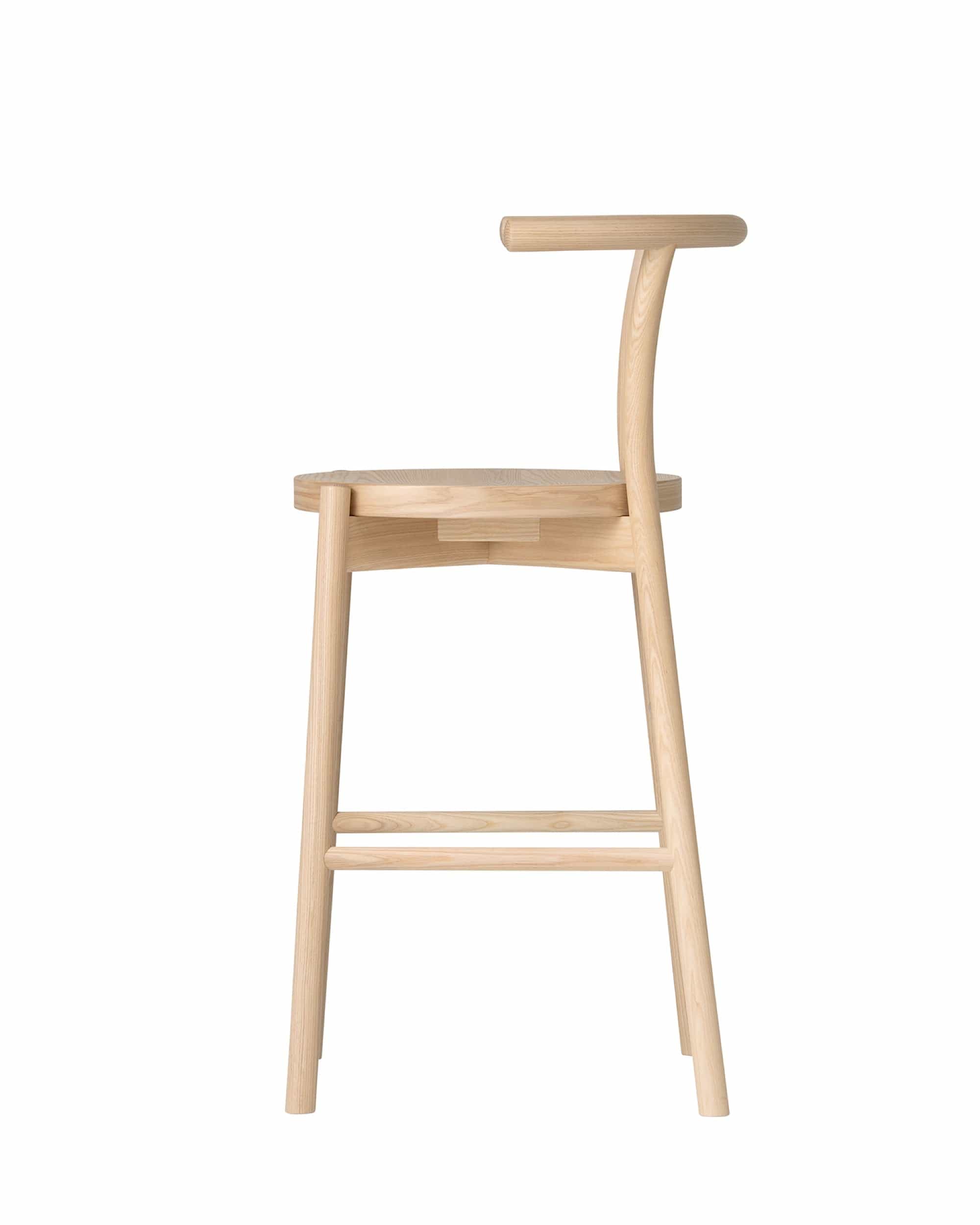 KOTAN Bar Chair (Wooden Seat), Japanese Ash Natural
