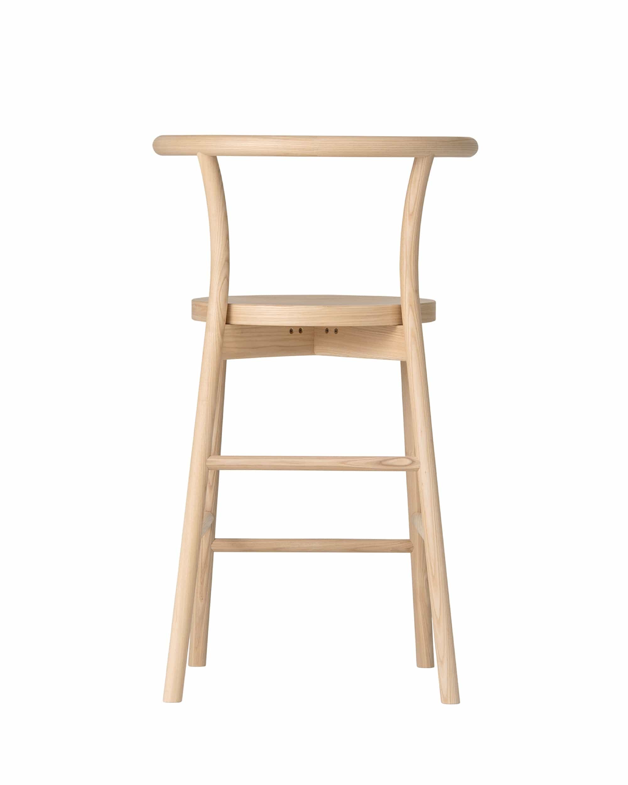KOTAN Bar Chair (Wooden Seat), Japanese Ash Natural