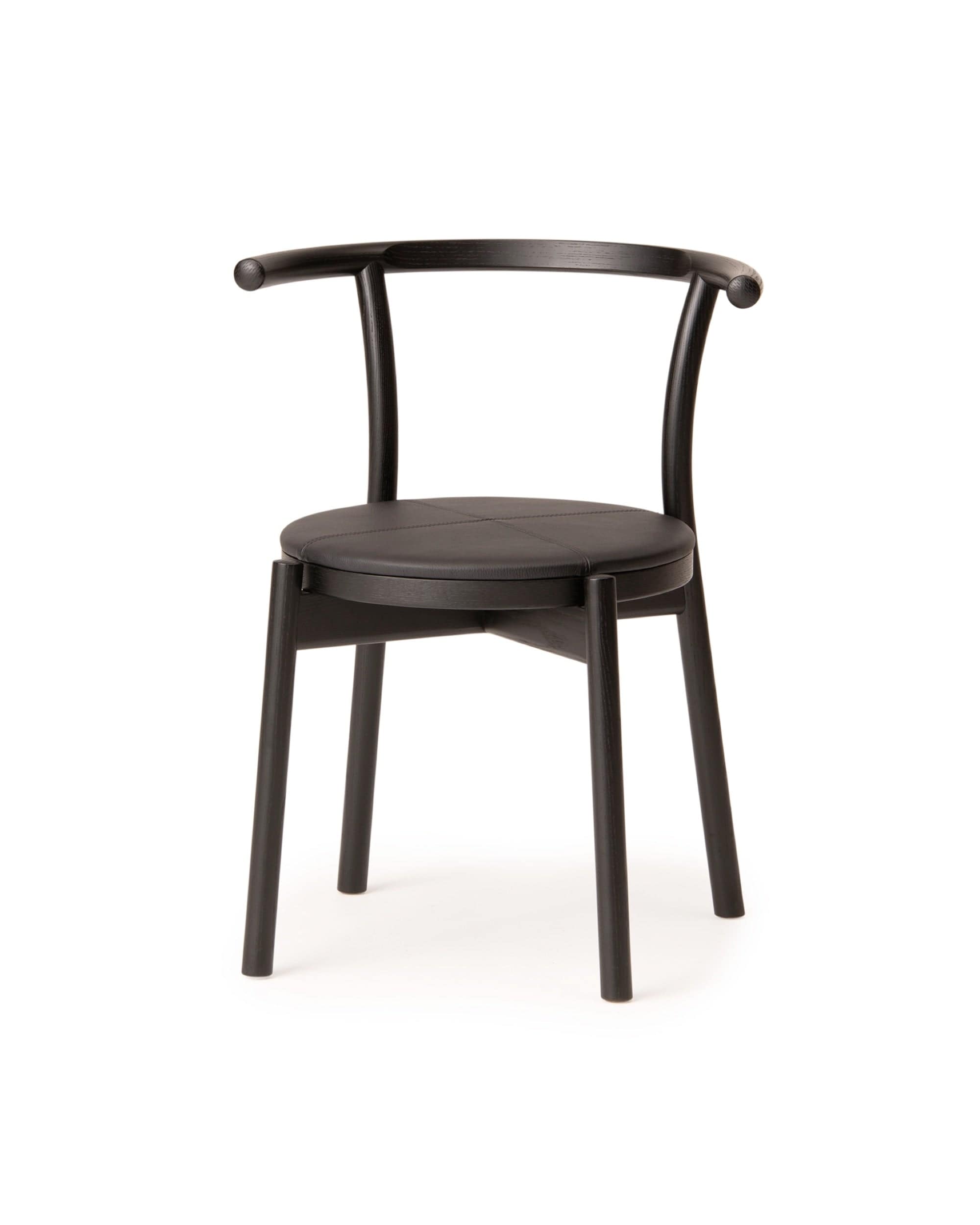 KOTAN Chair (Upholstered Seat), Japanese Ash Black