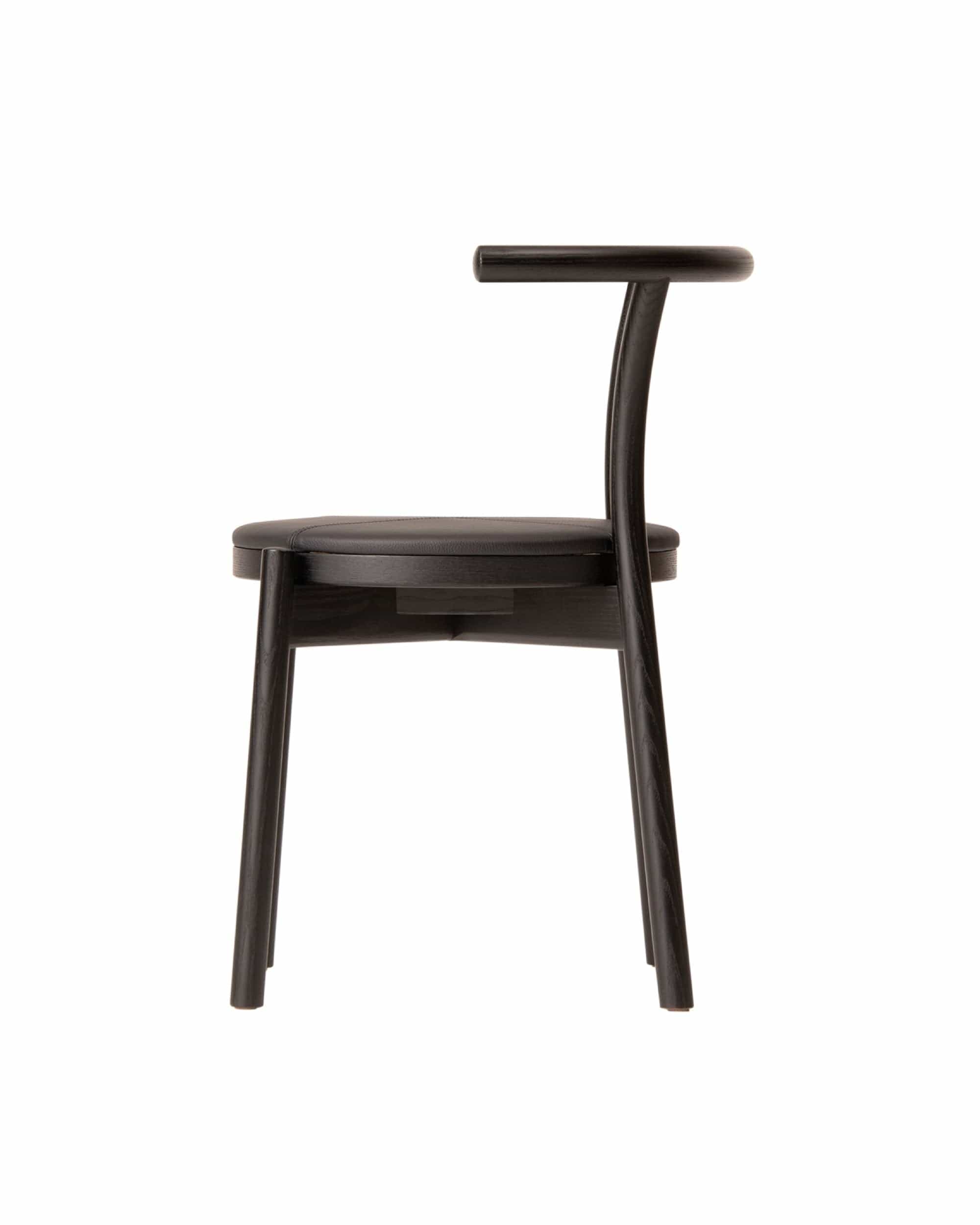 KOTAN Chair (Upholstered Seat), Japanese Ash Black