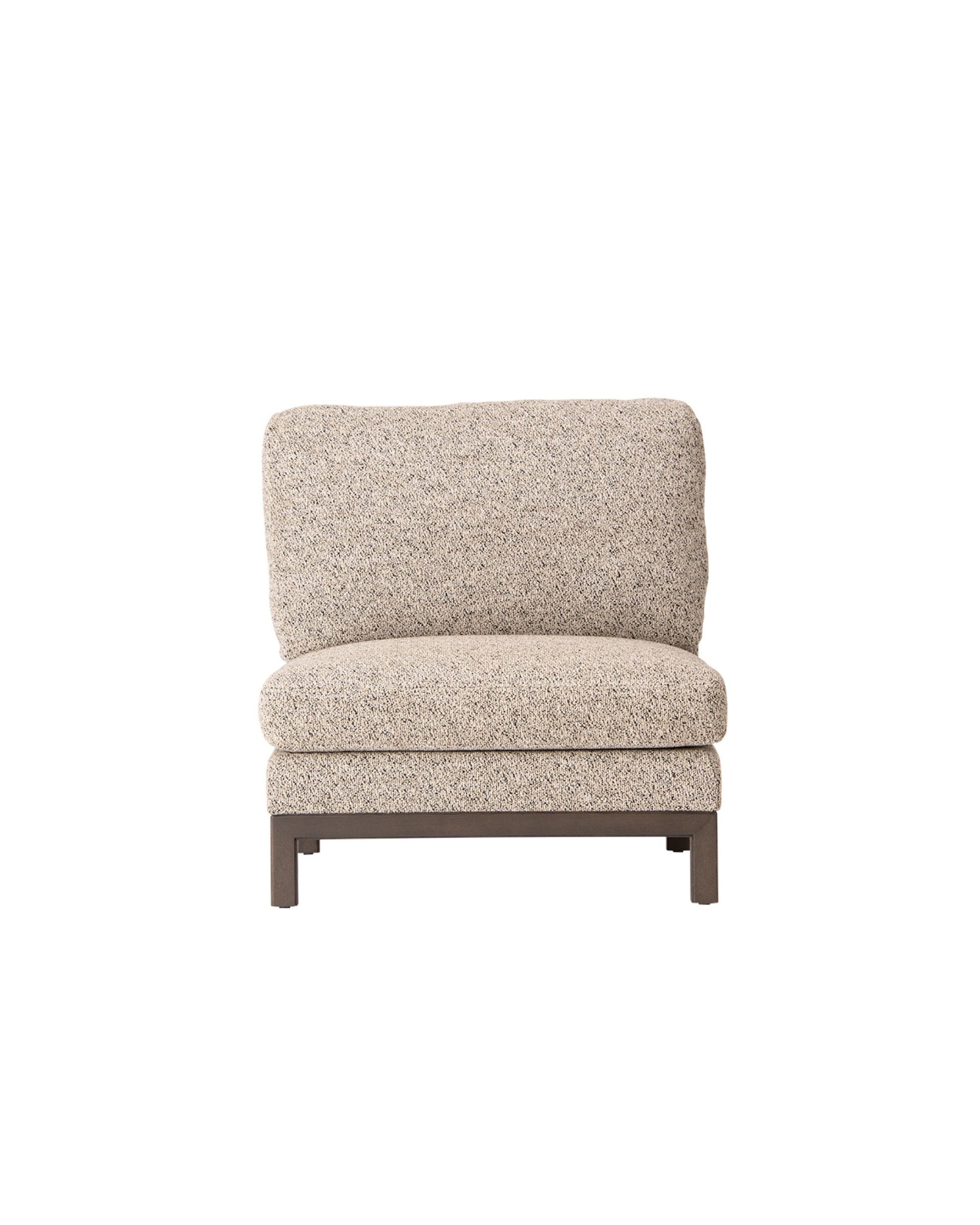 QUODO Armless Sofa Japanese Ash Dark Gray