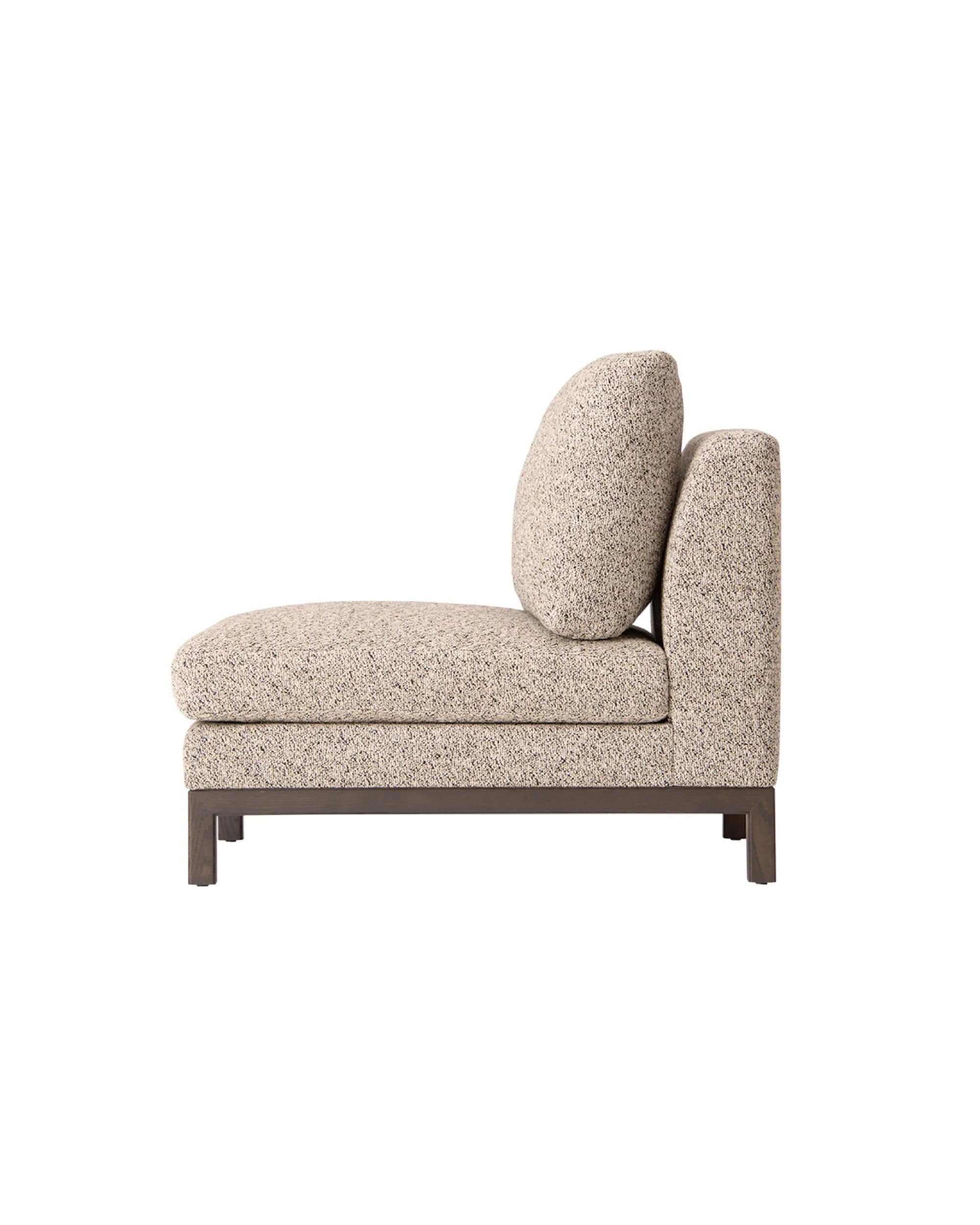 QUODO Armless Sofa Japanese Ash Dark Gray