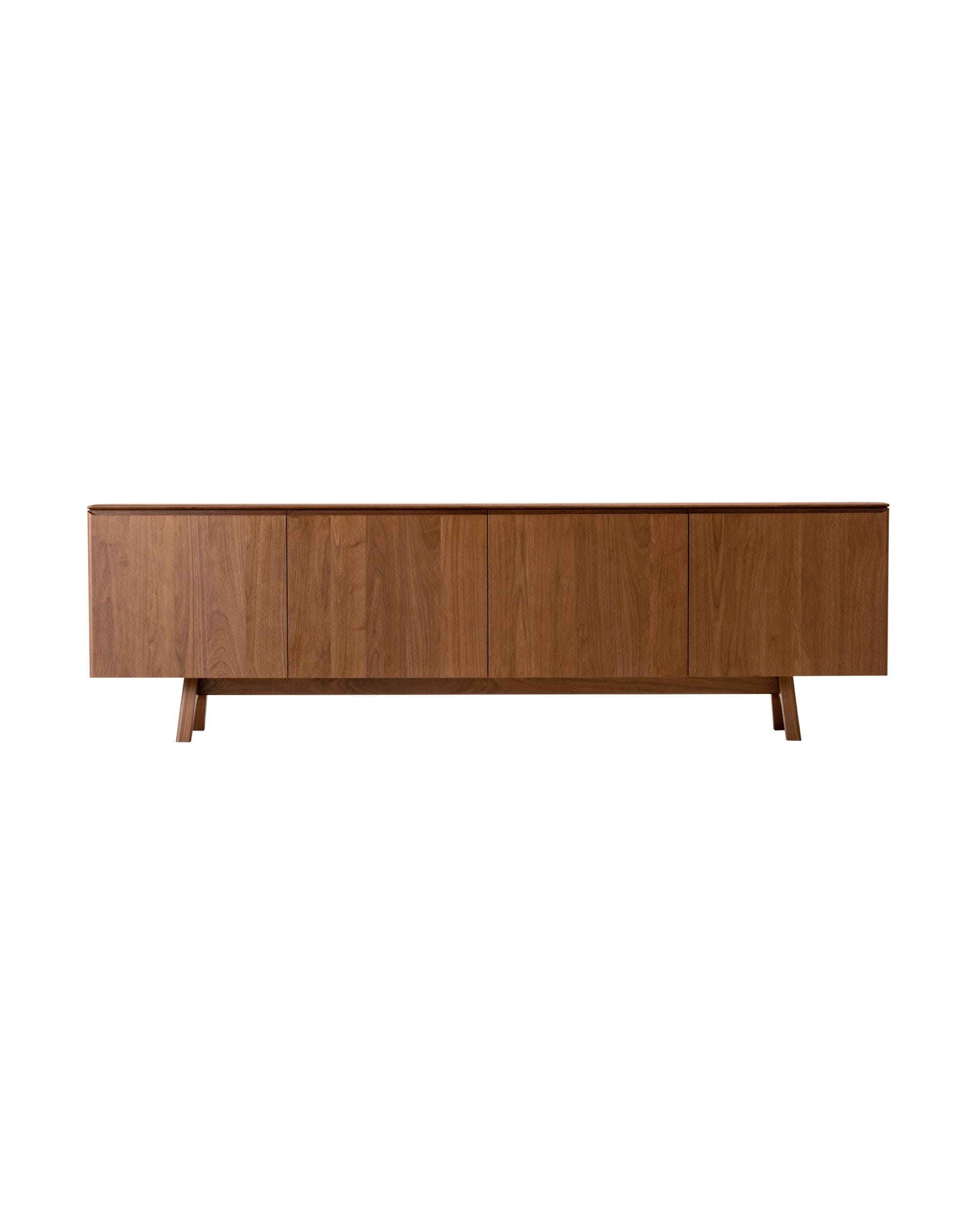 TEN storage cabinet by CondeHouse, walnut finish, front view
