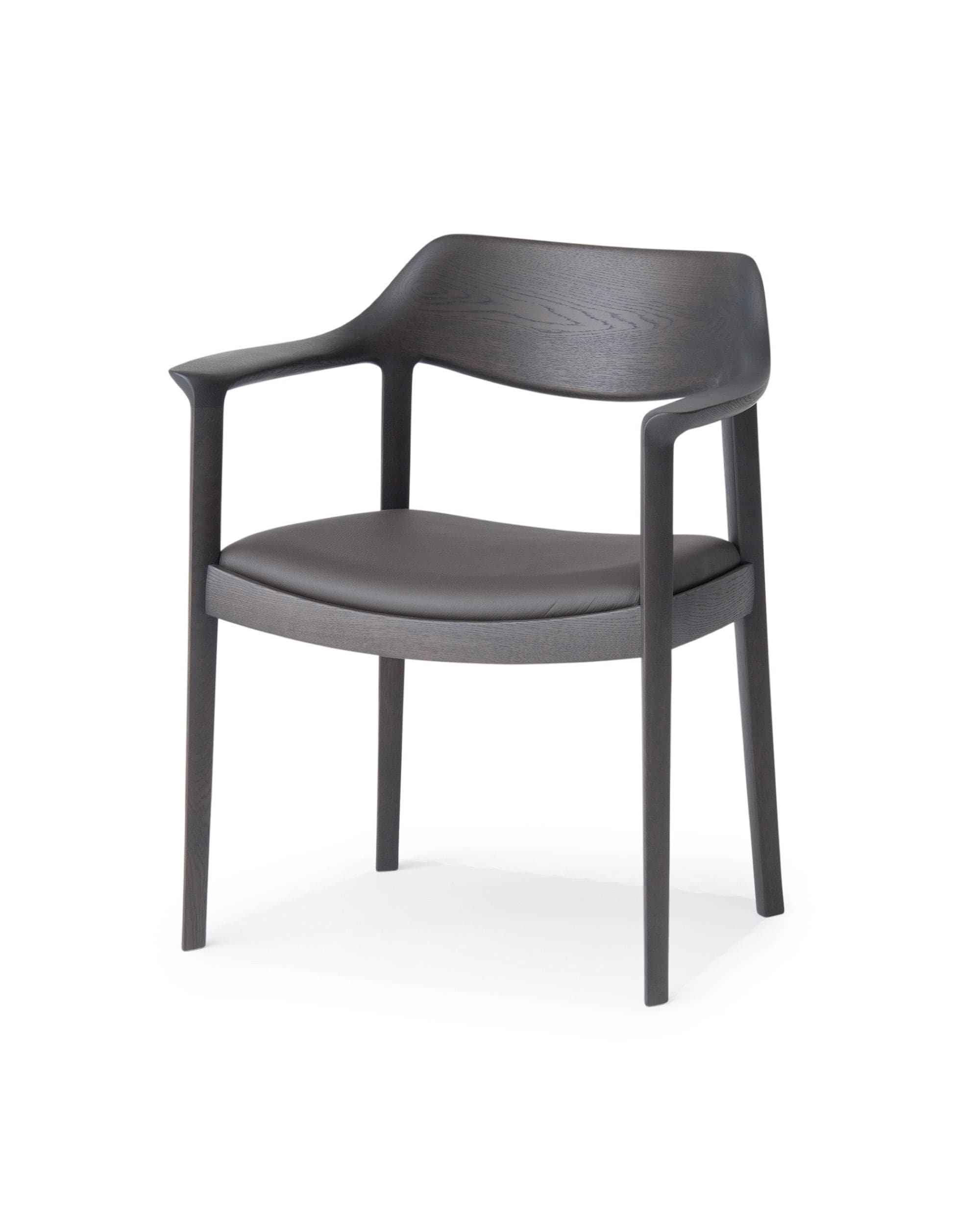 WING Armchair Japanese Oak Dark Gray