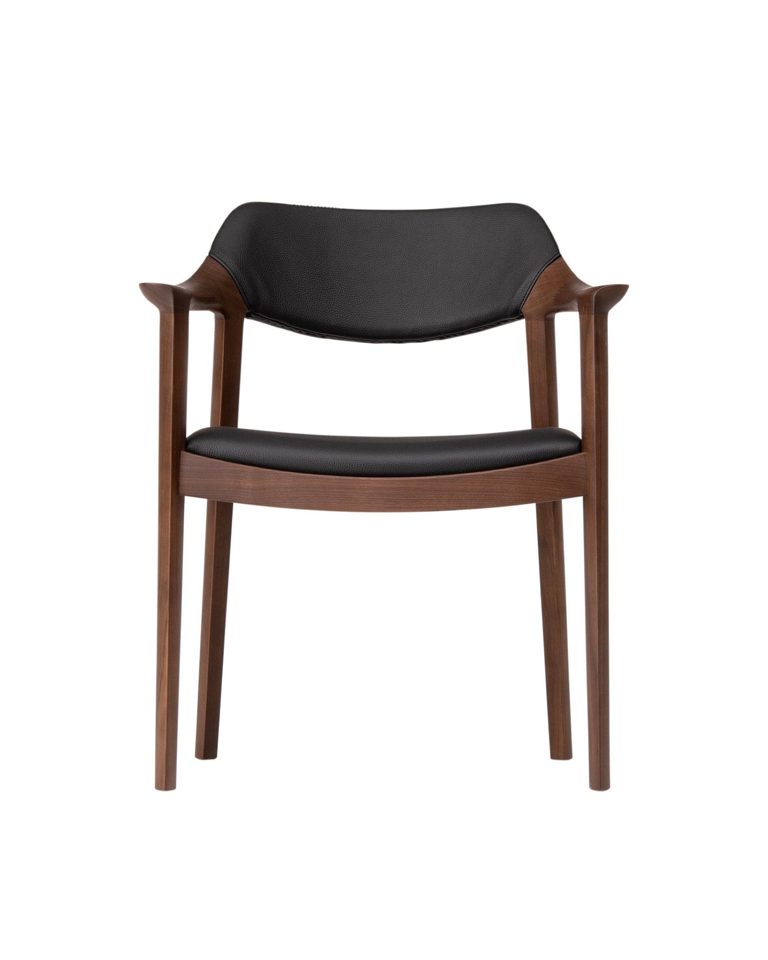 WING Armchair (Upholstered Back) Walnut Natural