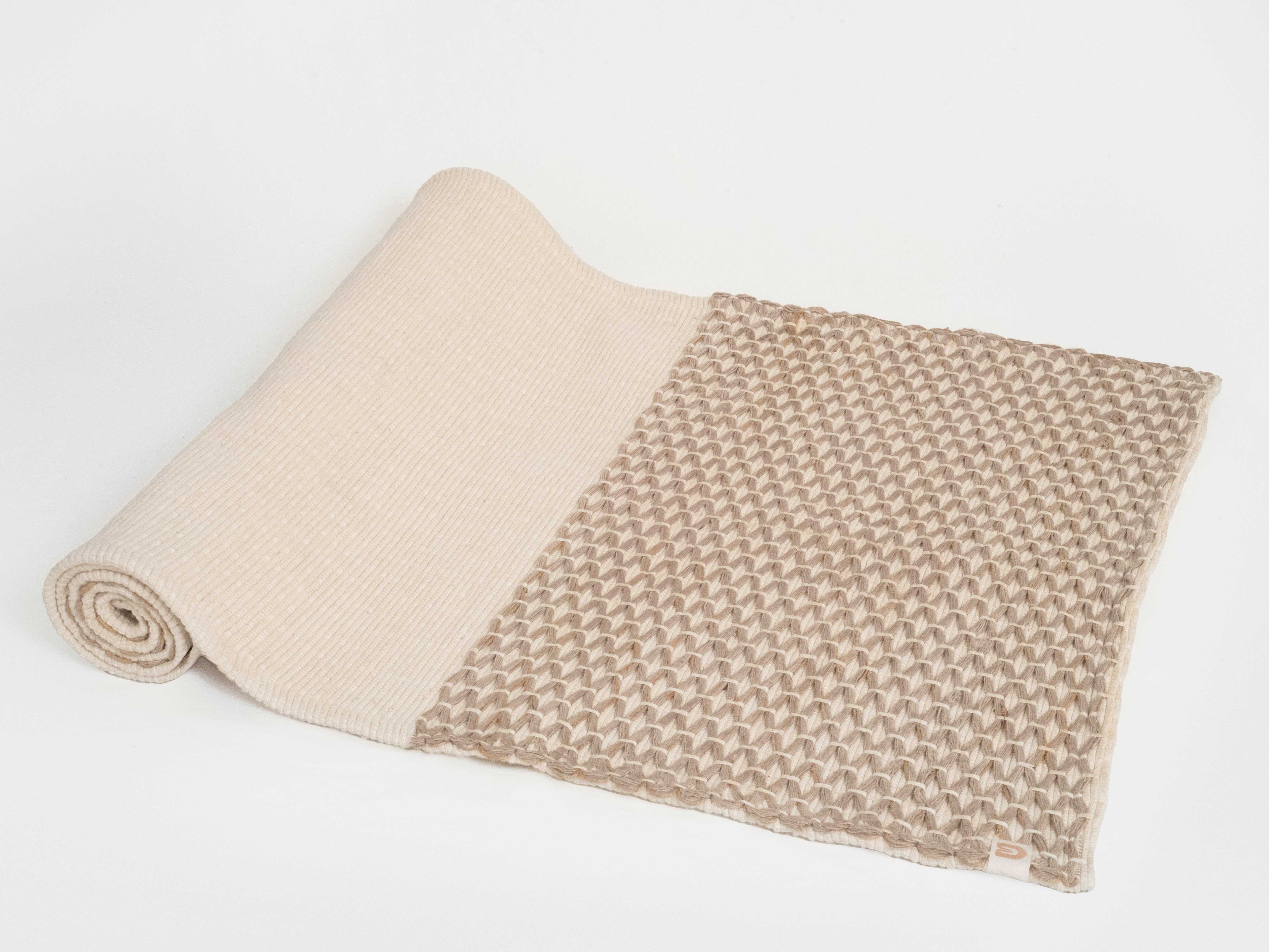 Diamond Yoga Mat - Clay & Cream 7mm