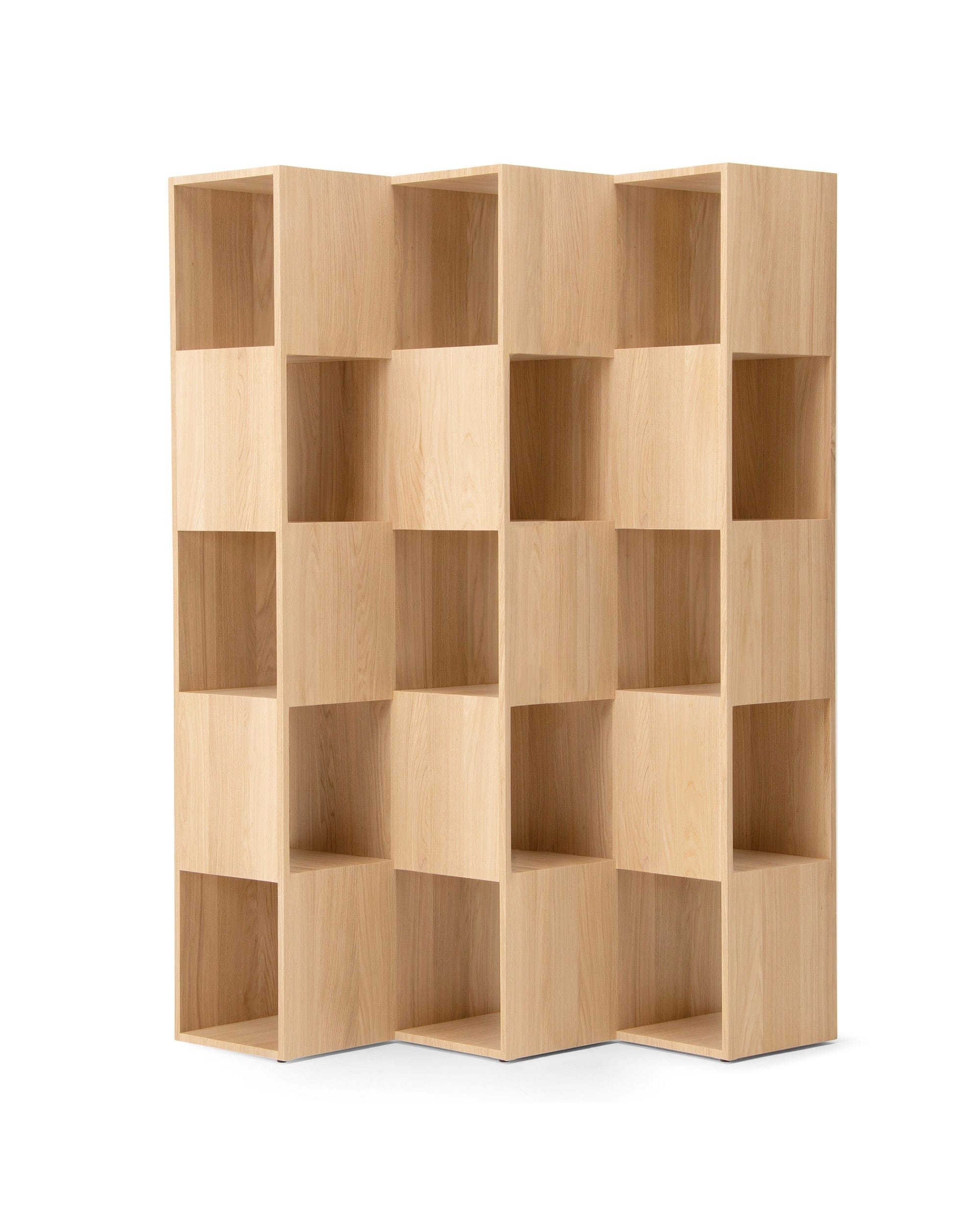 FOLD Shelving 5-3 — Japanese Oak Modular Bookcase | Japandi Supply