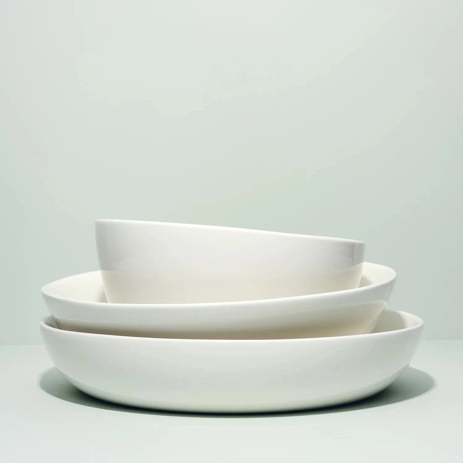 Shallow Serving Bowl - White