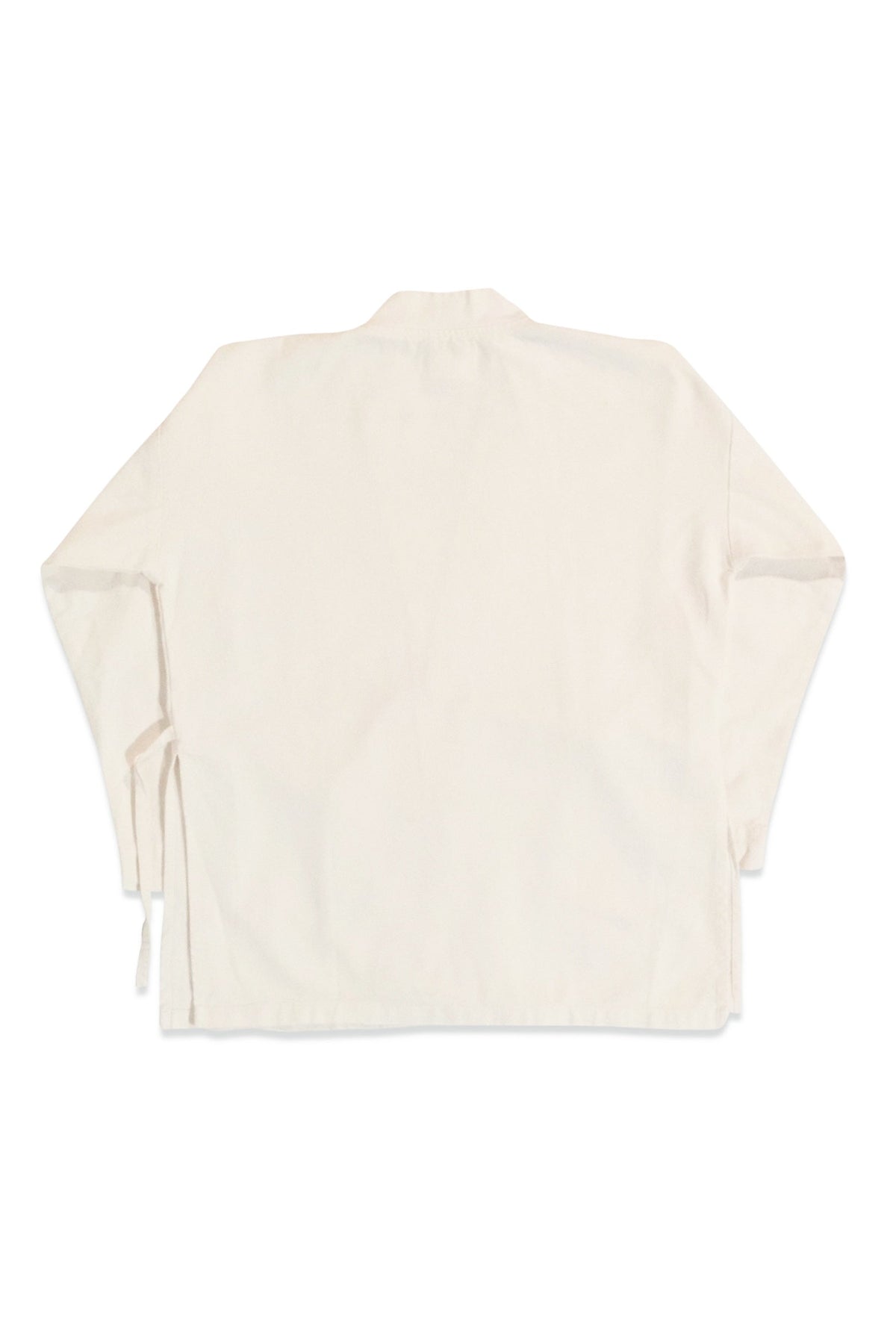 Back product view of the white GI jacket.