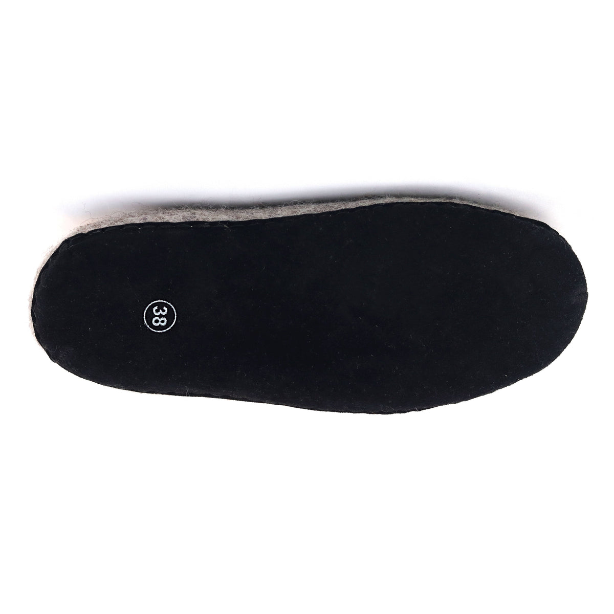 Womens Newport Noir Wool House Shoe