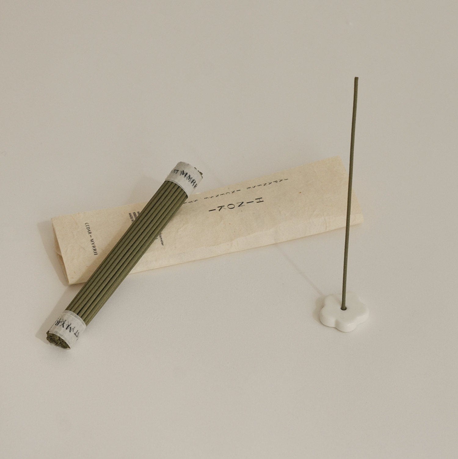 Hinoki Japanese Incense Set l 30 sticks