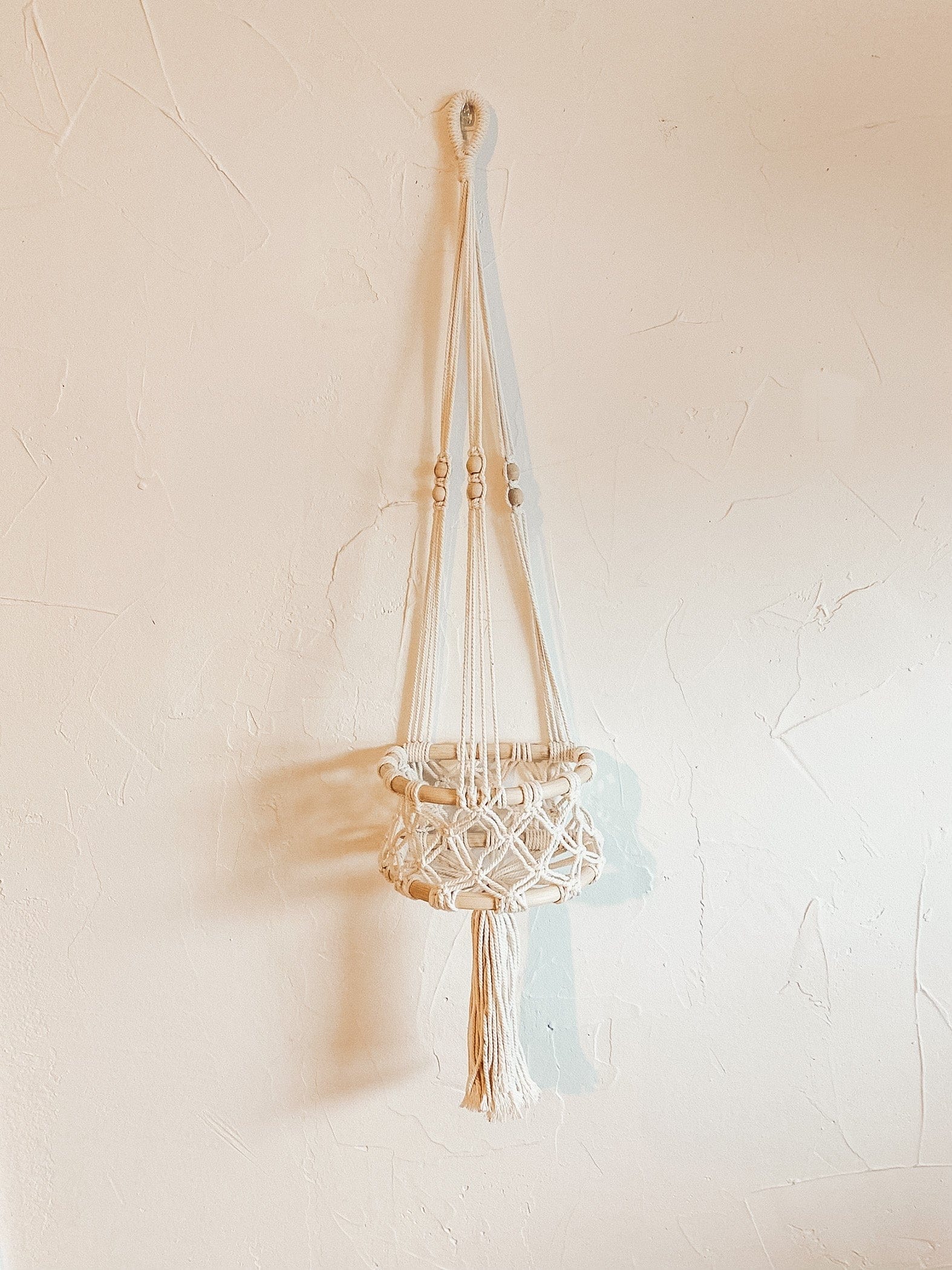 Macrame Hanging Wall Basket
