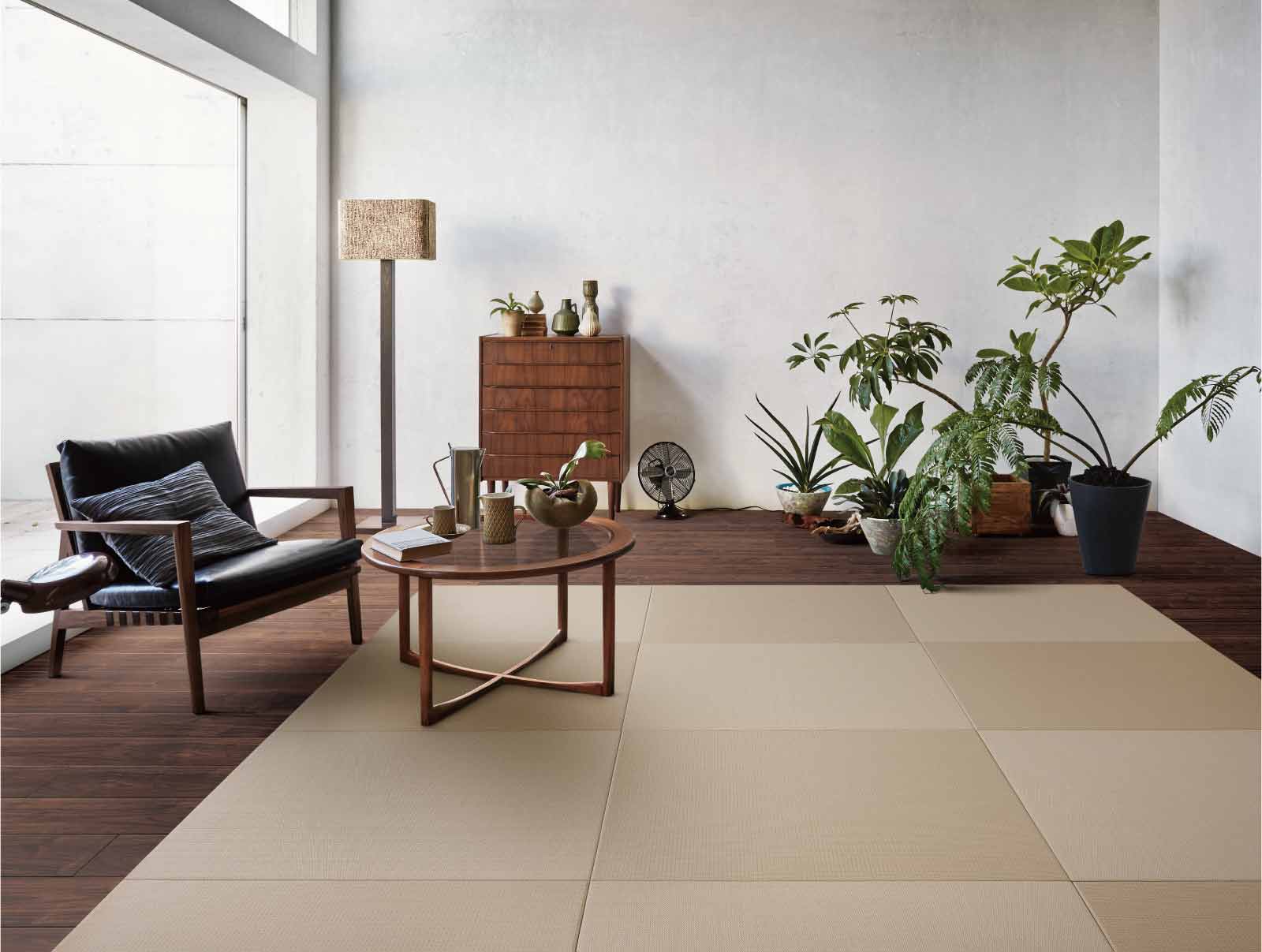 Japandi Tatami Mat — Alternating 90° Pattern