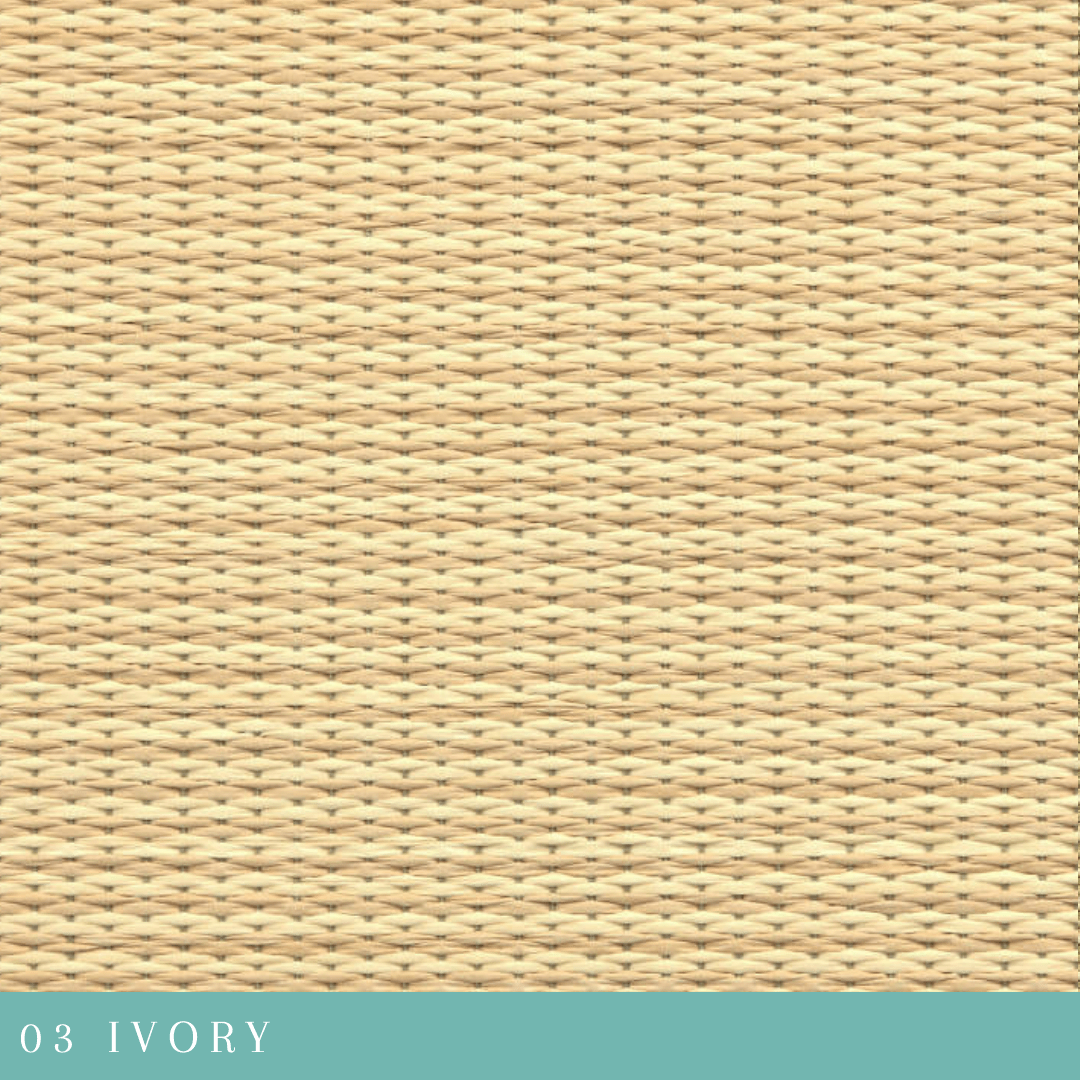 Japandi Tatami Mat — Surface Weave Closeup IVORY
