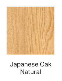 Japanese Oak Natural Wood Type and Finish