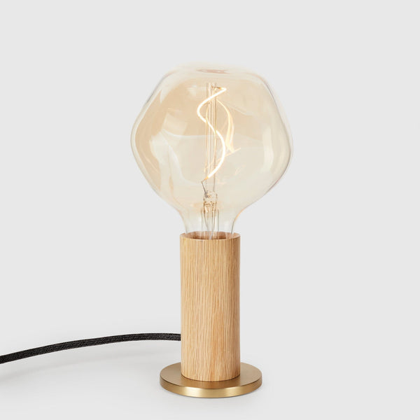 Knuckle Table Lamp in Oak + Voronoi I