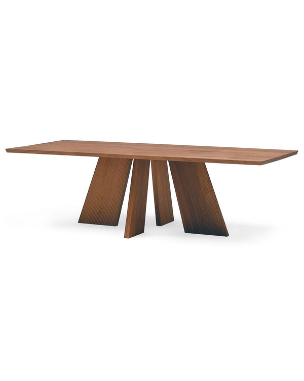 Minimalist walnut dining table – HAKAMA Table Quick Ship Japandi Supply House