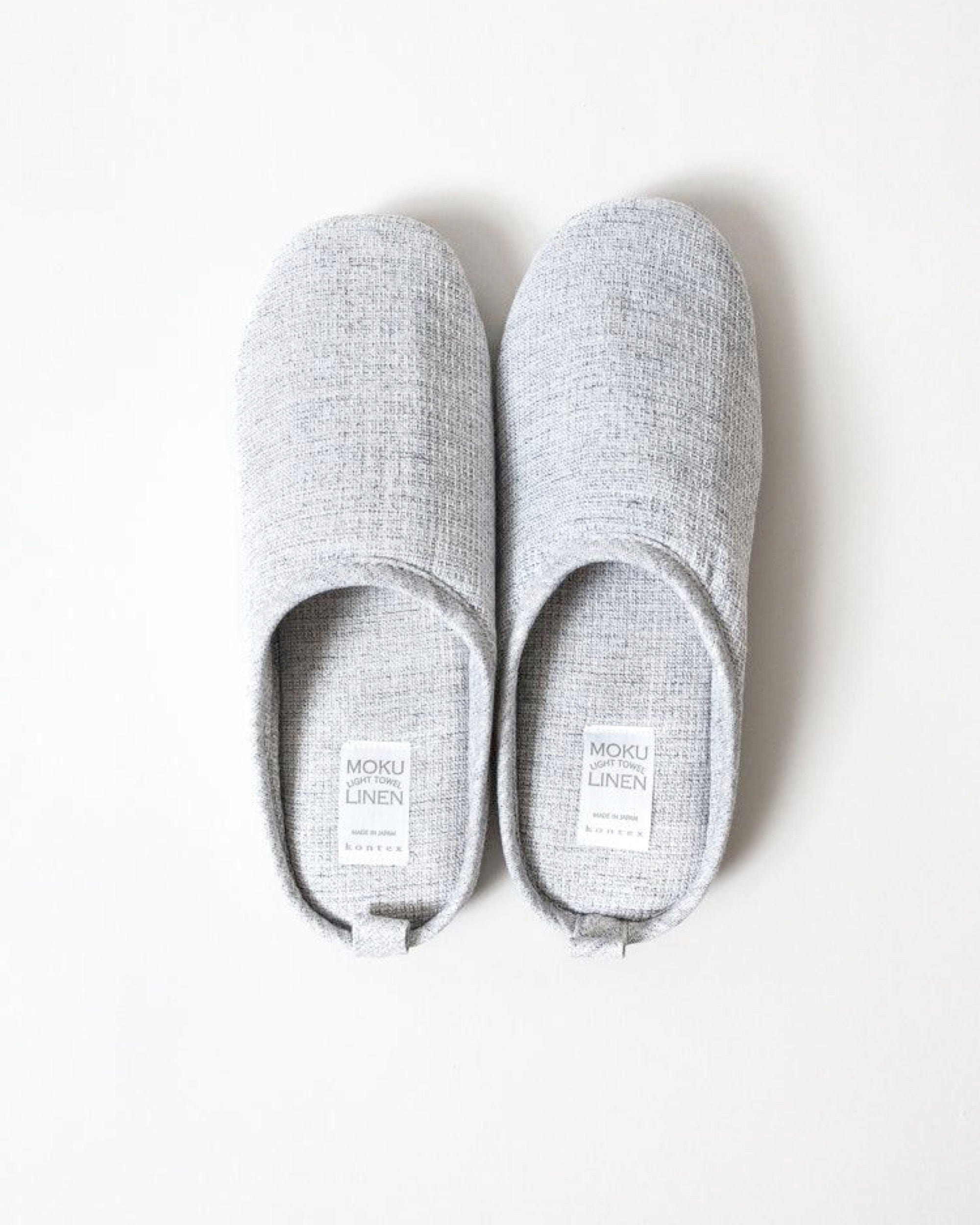 Moku Linen Room Shoes, Charcoal