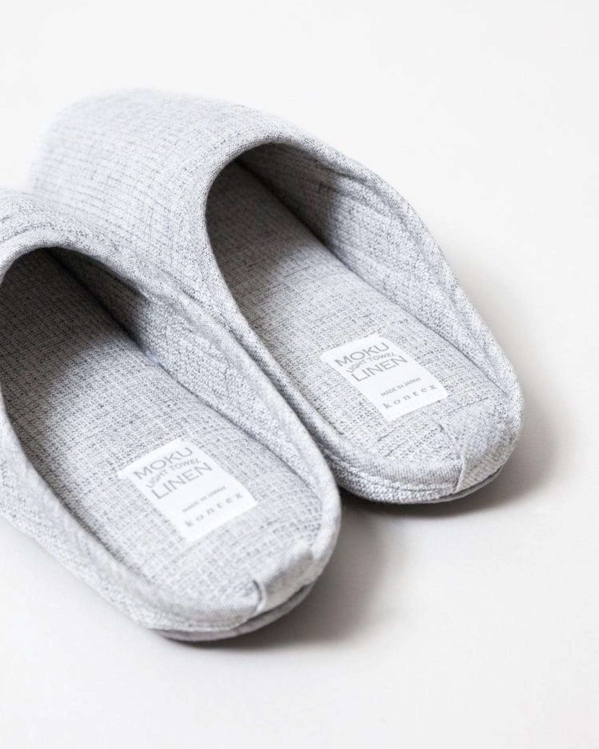 Moku Linen Room Shoes, Charcoal