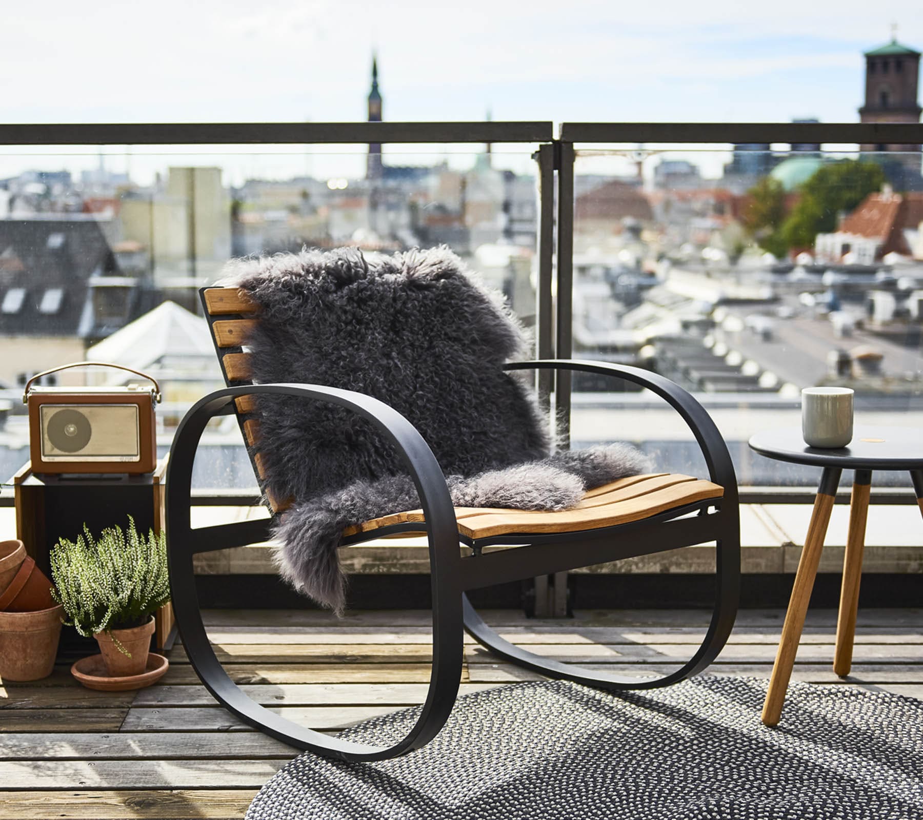 Parc Rocking Chair on porch