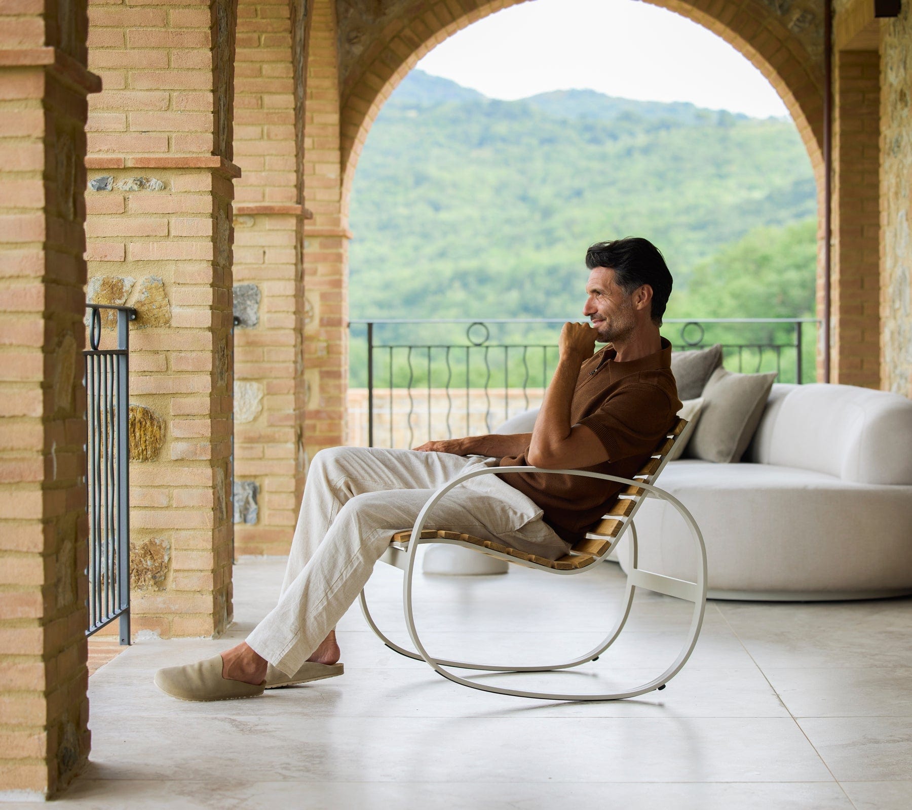 Parc Rocking Chair with man