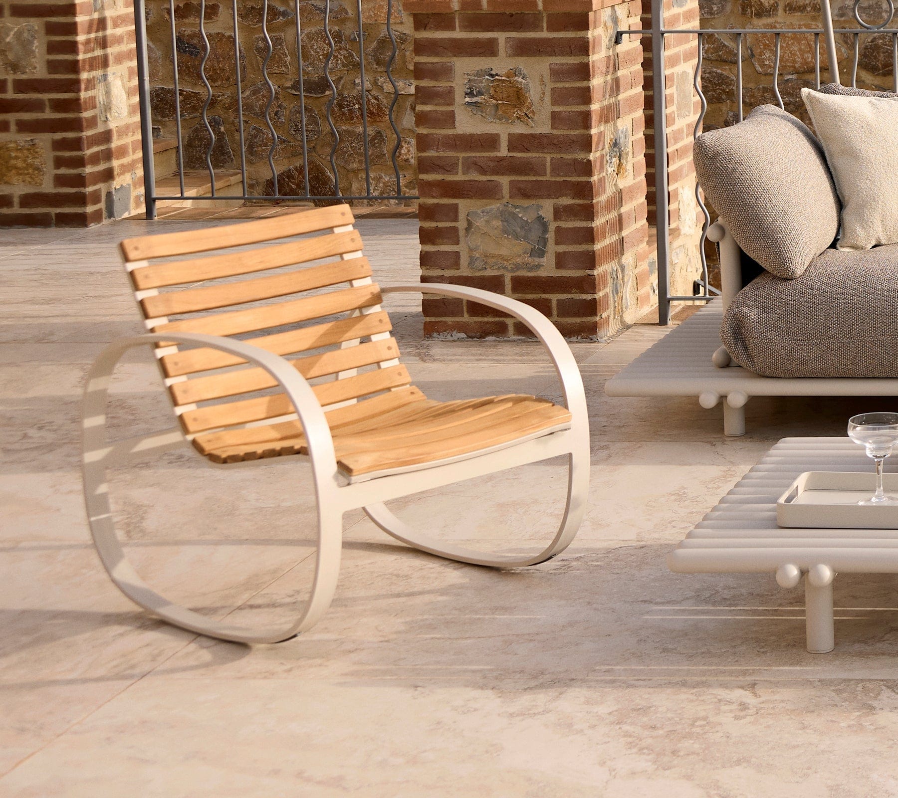 Parc Rocking Chair outside