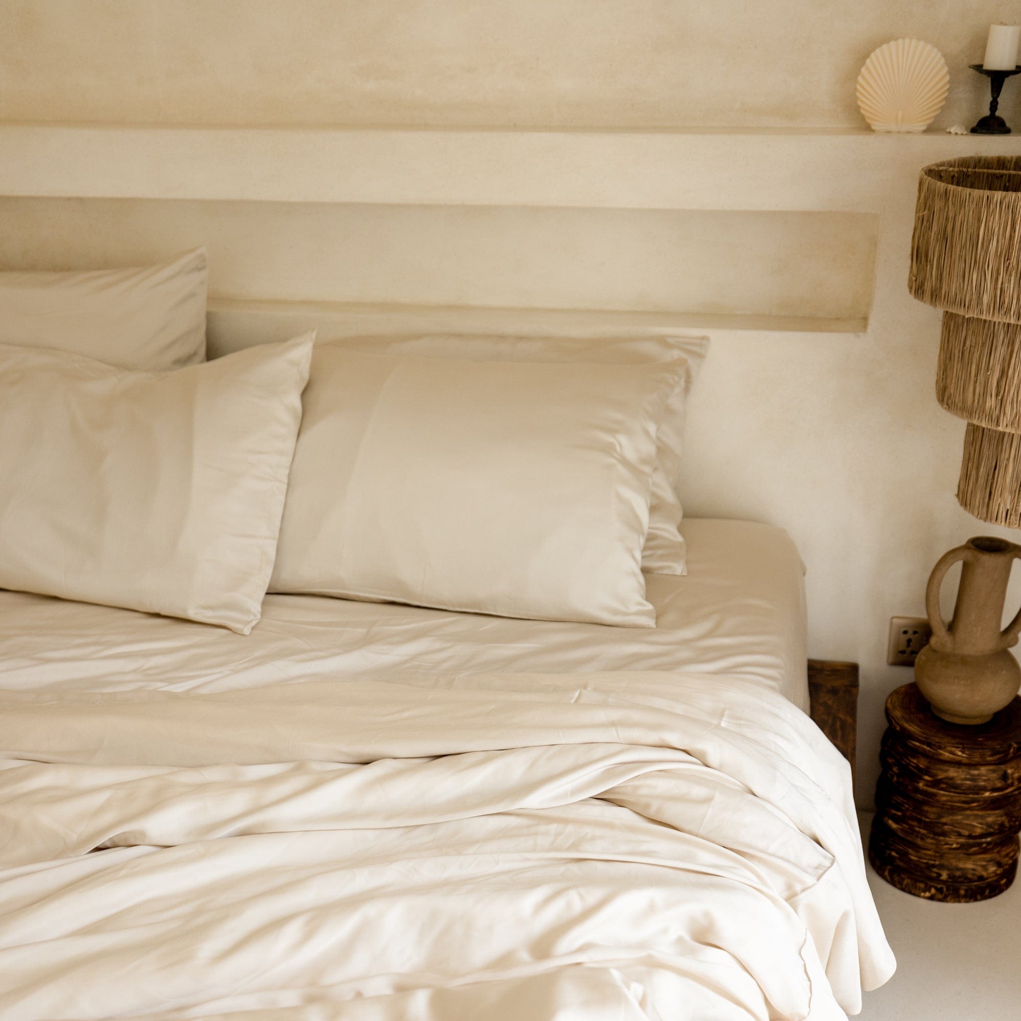 Organic Bamboo Sateen Duvet Cover Set