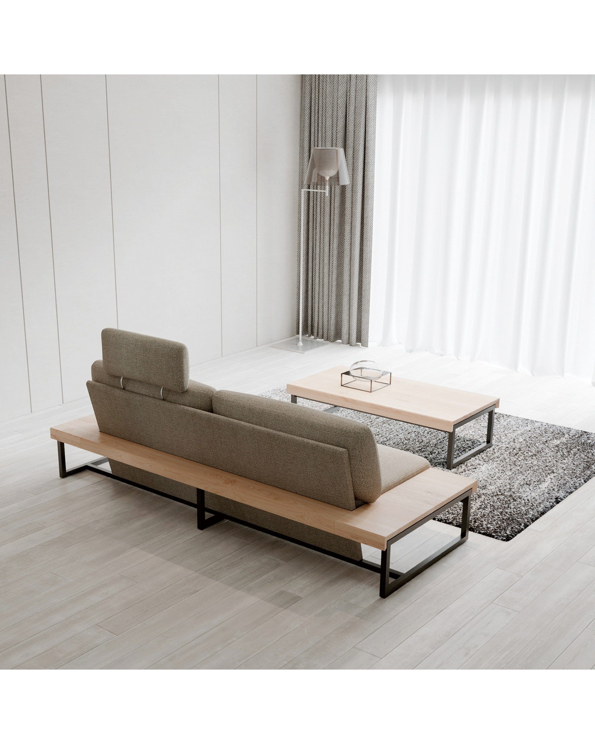 SESTINA Coffee Table by CondeHouse – thin wood construction, modern minimalist design