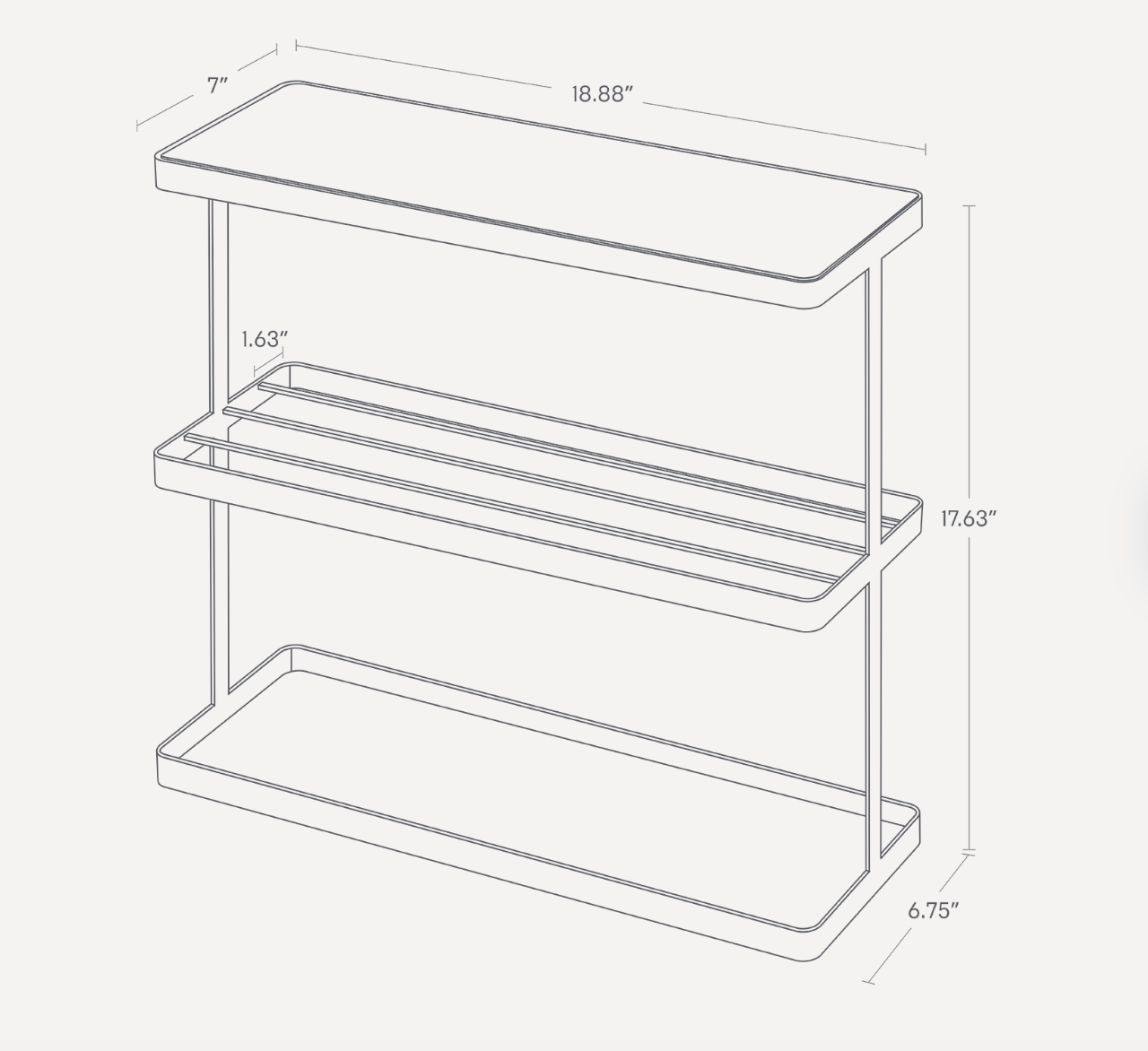 Storage Table (17" H) - Steel